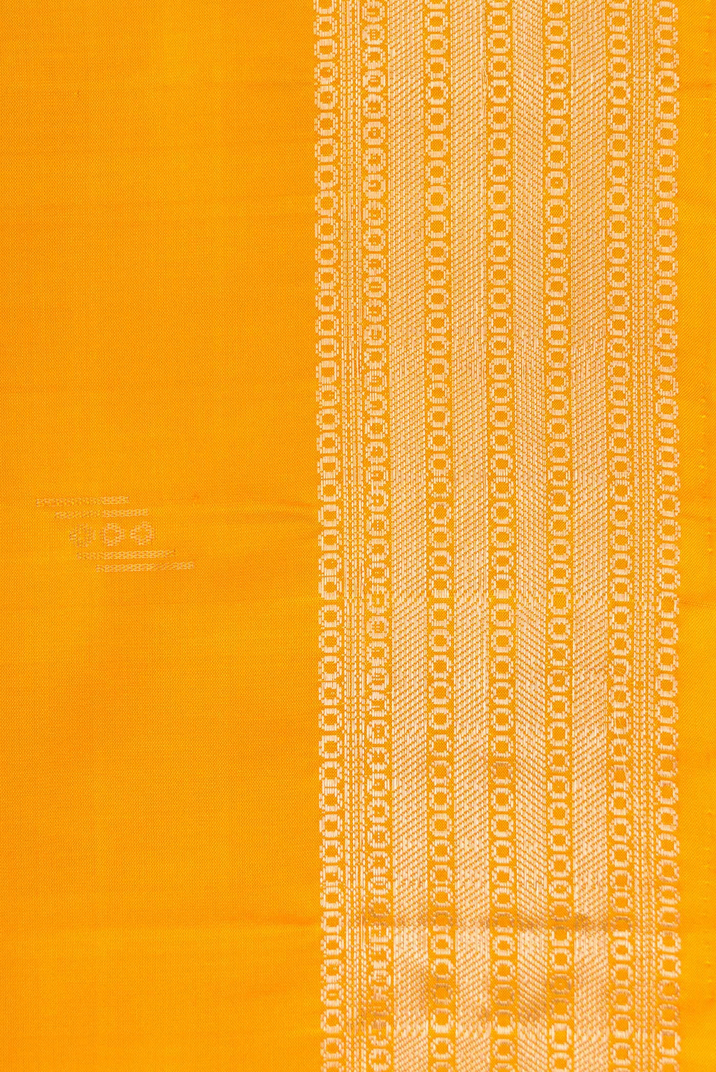 Border image of Mustard Dual Tone Soft Silk Saree with Zari Butta on the body and Zari Border. 
