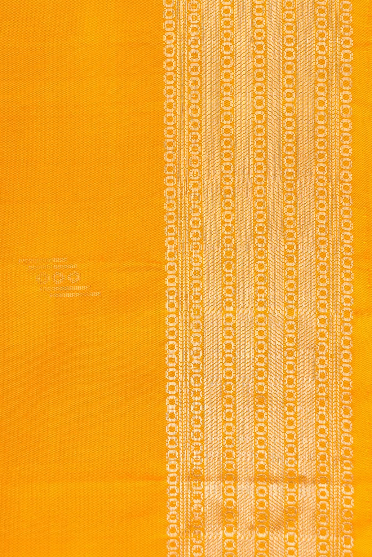 Border image of Mustard Dual Tone Soft Silk Saree with Zari Butta on the body and Zari Border. 