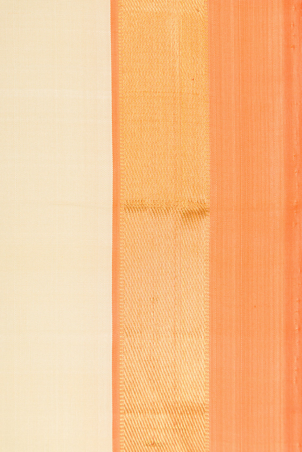 Border image of Sandal Dual Tone Kanjivaram Silk Saree with Plain Body and Zari Border. 
