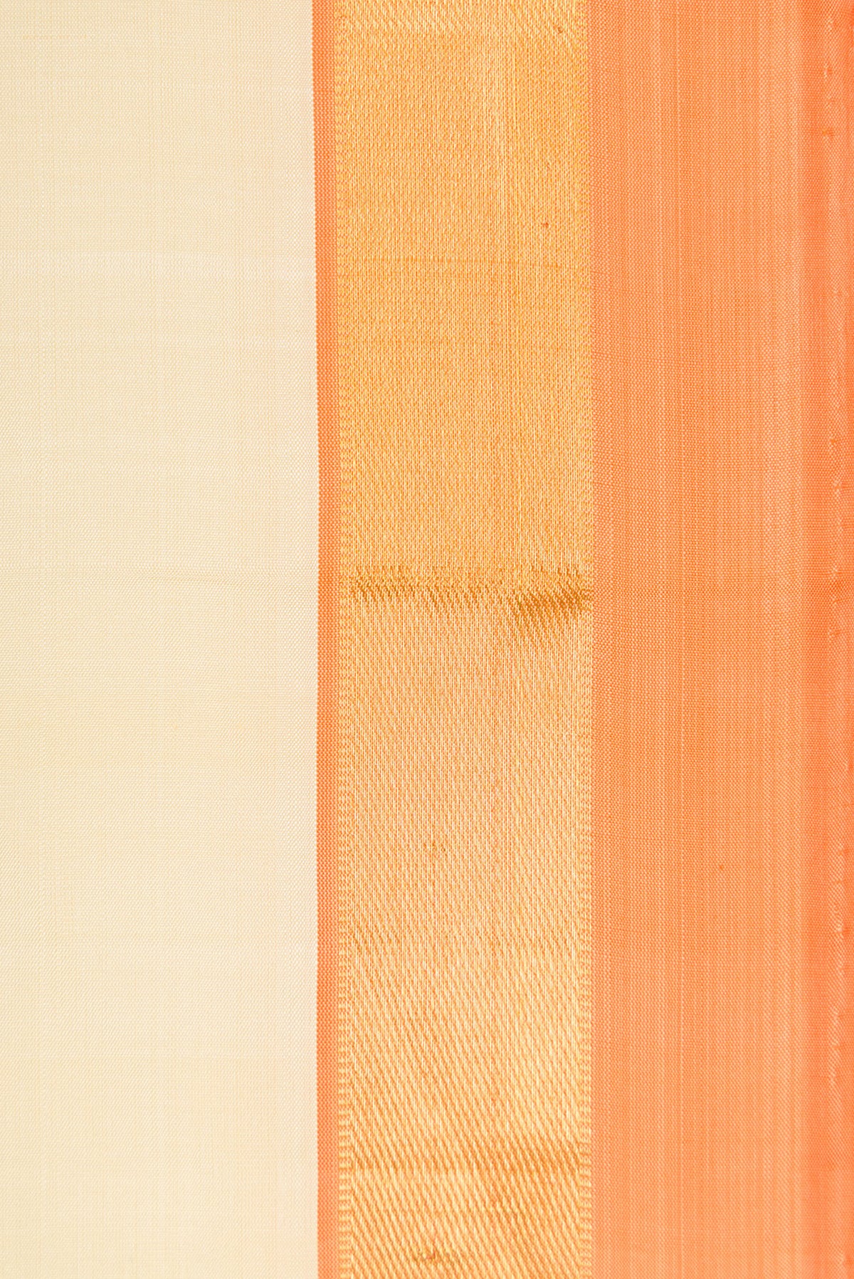 Border image of Sandal Dual Tone Kanjivaram Silk Saree with Plain Body and Zari Border. 