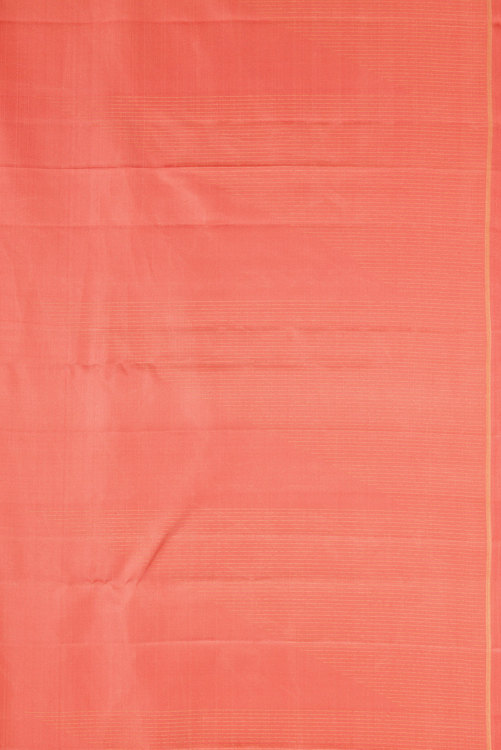 Border image of Pure Silk Pure Zari Golden Peach Dual Tone Kanjivaram Saree with Stripes on the body and Fancy Border. 