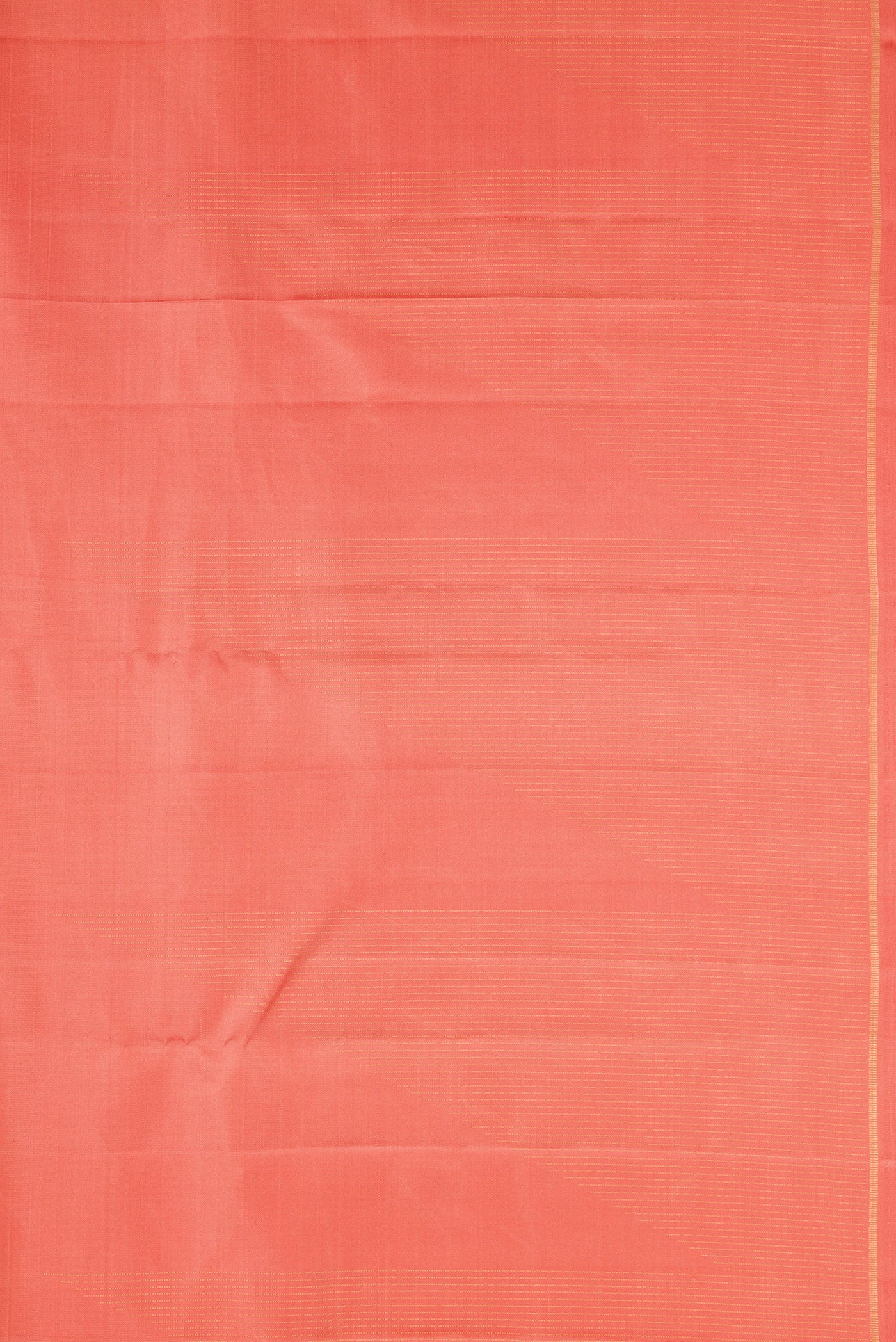 Border image of Pure Silk Pure Zari Golden Peach Dual Tone Kanjivaram Saree with Stripes on the body and Fancy Border. 