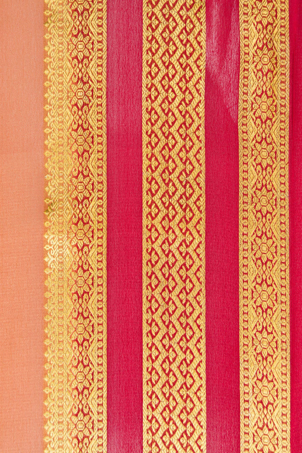 Border image of Gold Dual Tone Mysore Silk Saree with Plain Body and Zari Border. 
