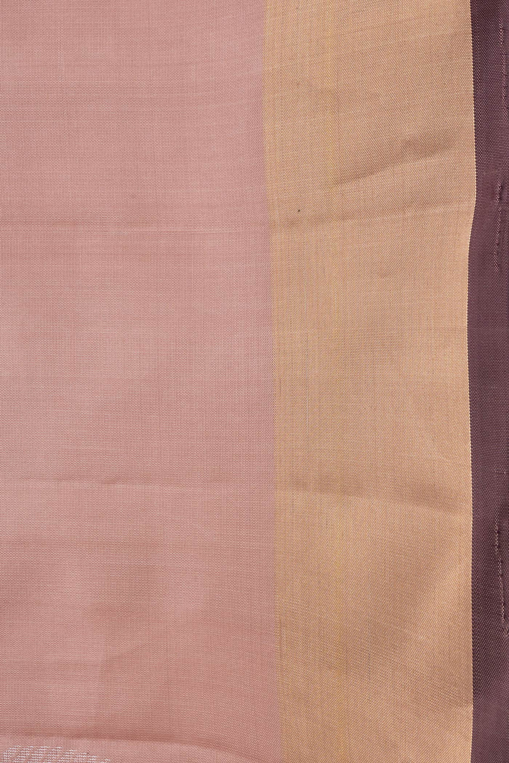 Border image of Rose Gold Dual Tone Soft Silk Saree with Zari Butta on the body and Zari Border. 