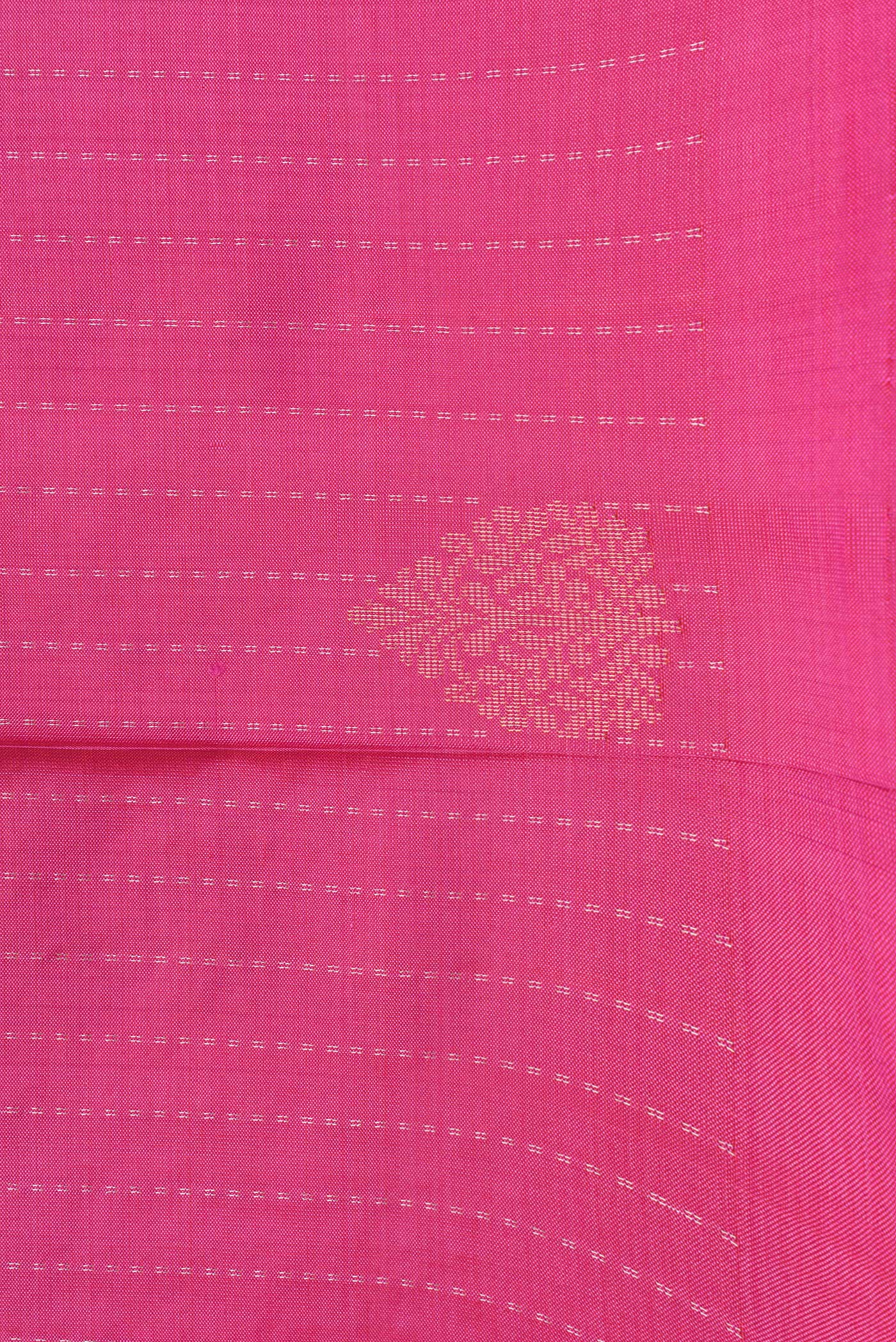 Border image of Pink Dual Tone Soft Silk Saree with Stripes on the body and Without Border. 