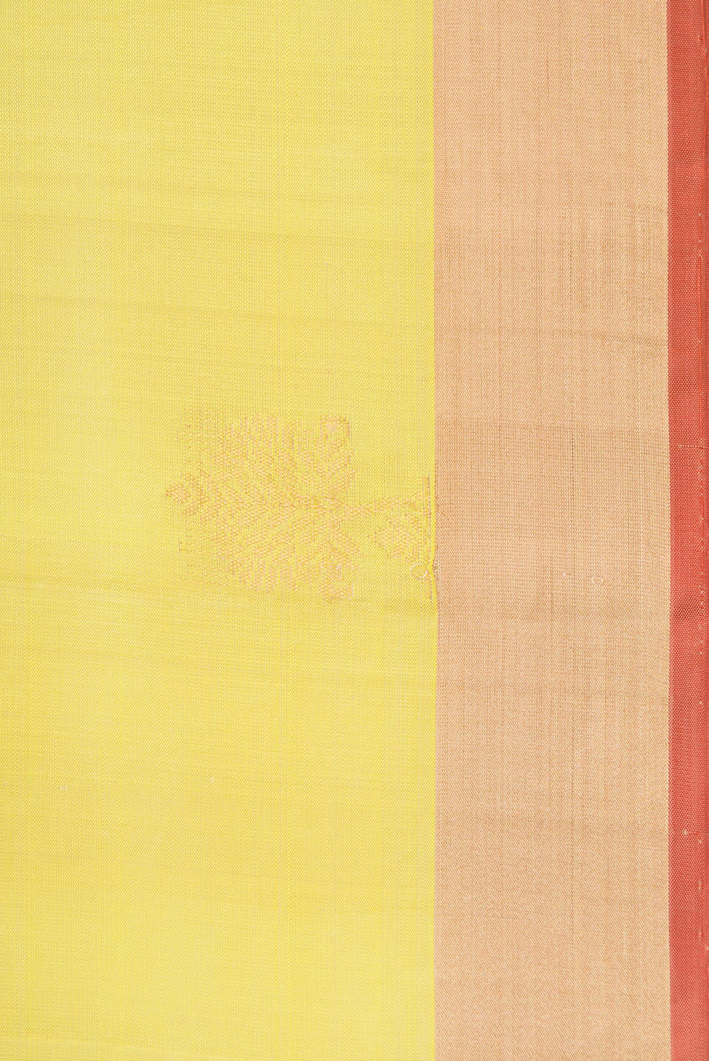 Border image of Pista Green Dual Tone Soft Silk Saree with Zari Butta on the body and Zari Border. 