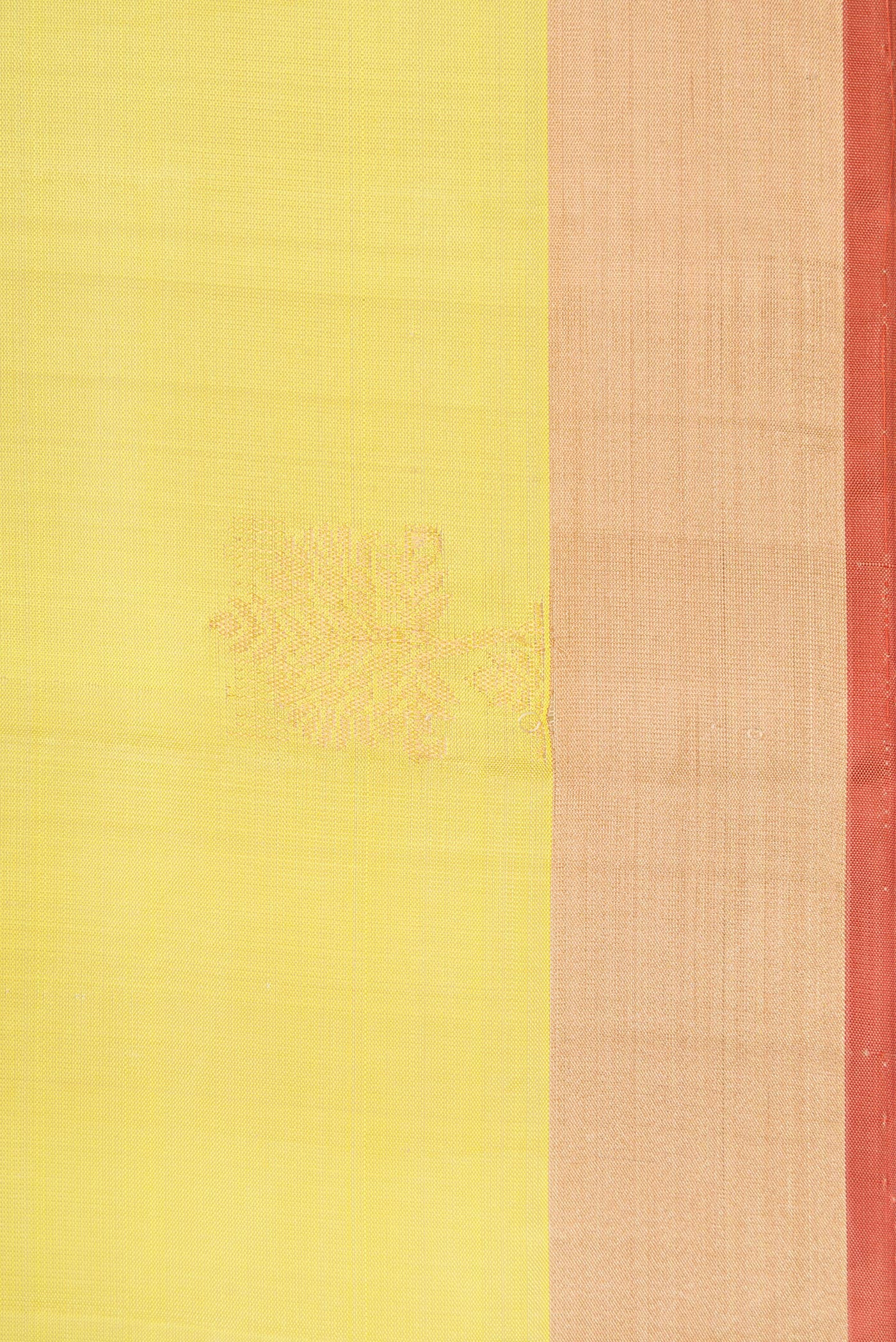 Border image of Pista Green Dual Tone Soft Silk Saree with Zari Butta on the body and Zari Border. 