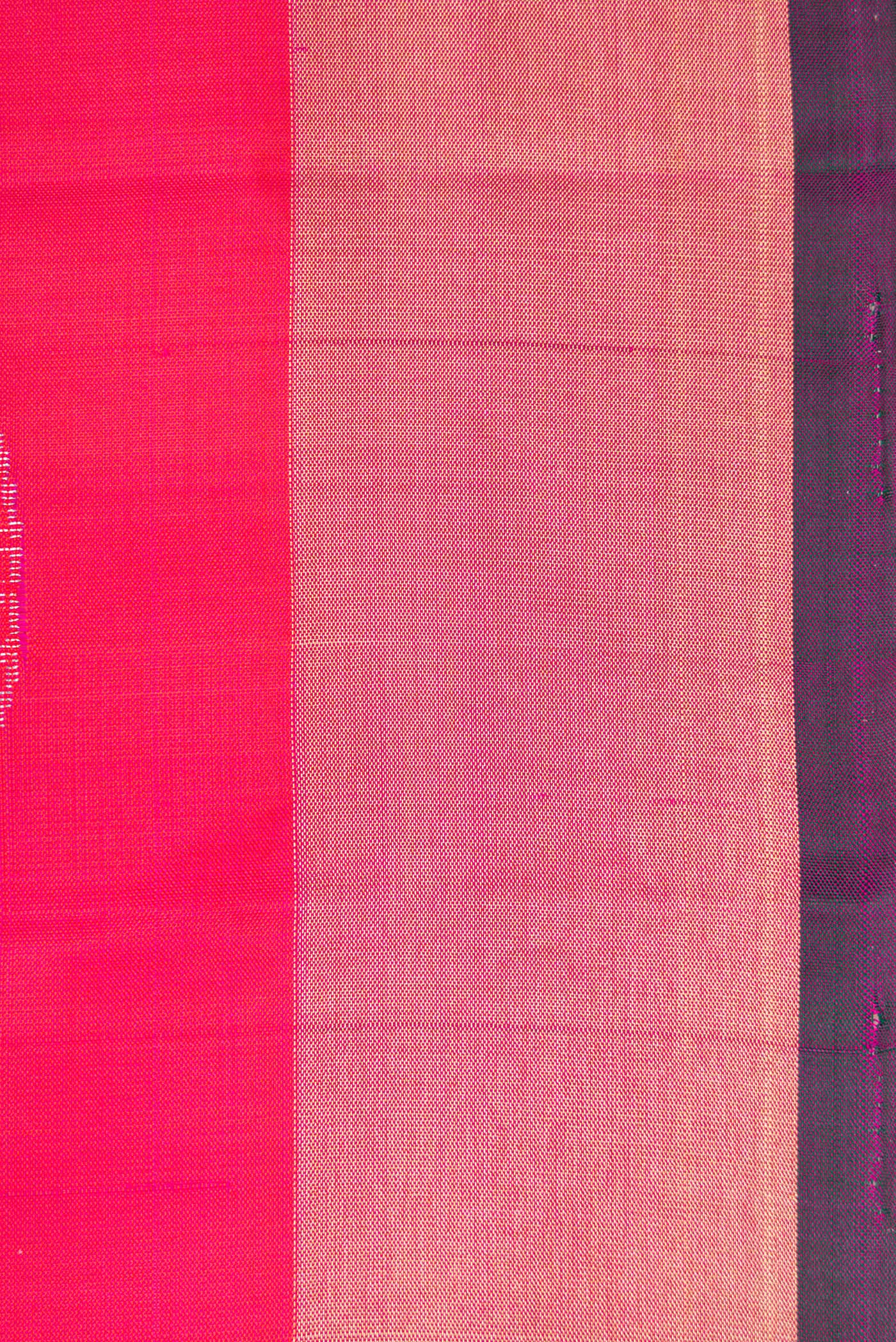 Border image of Pink Dual Tone Soft Silk Saree with Zari Butta on the body and Zari Border. 