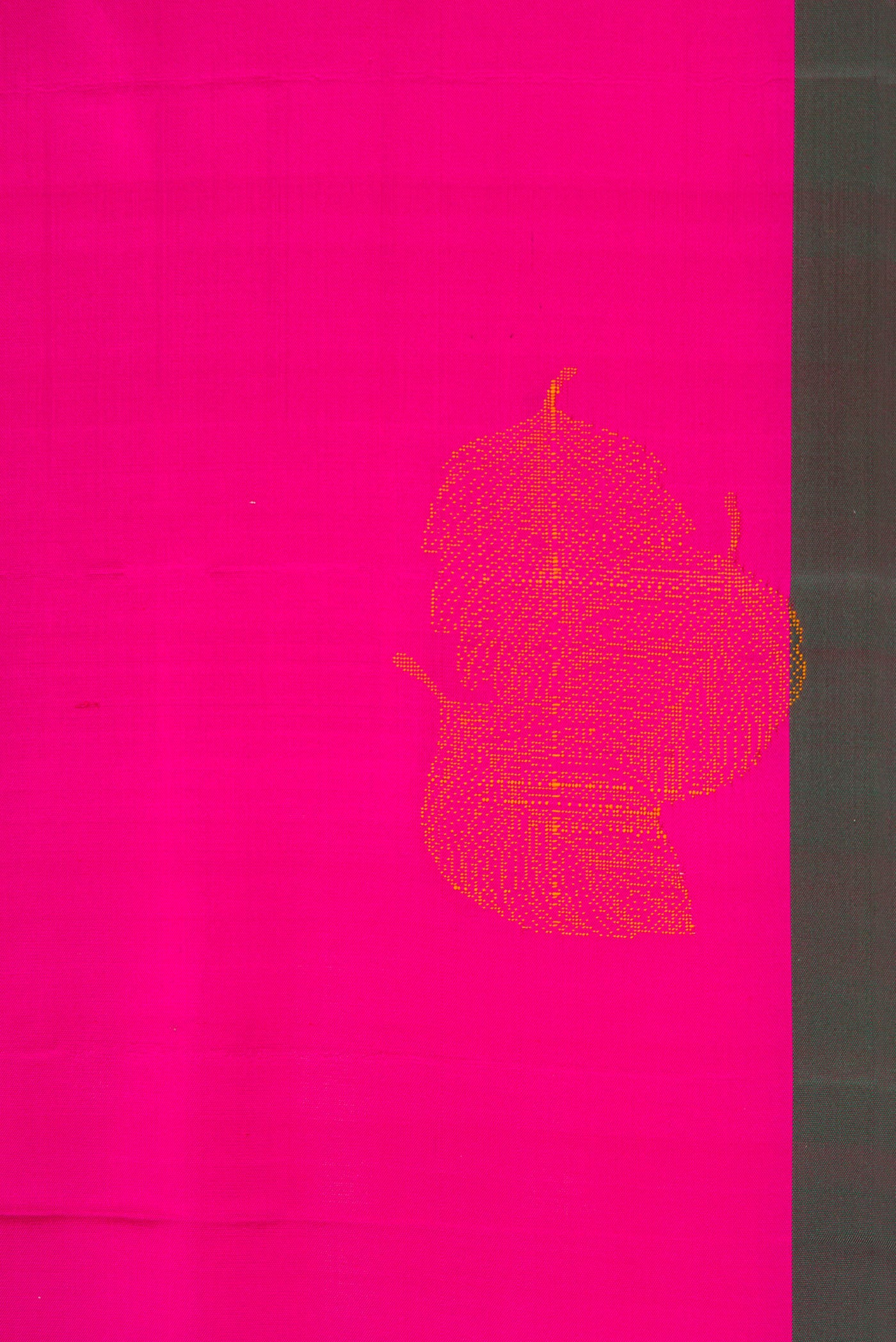 Border image of Magenta Dual Tone Soft Silk Saree with Thread Butta on the body and Plain Border. 