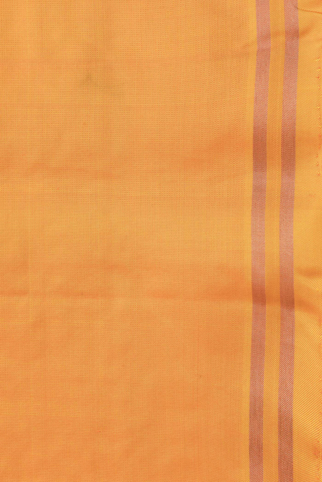 Border image of Orange Dual Tone Soft Silk Saree with Zari Butta on the body and Zari Border. 
