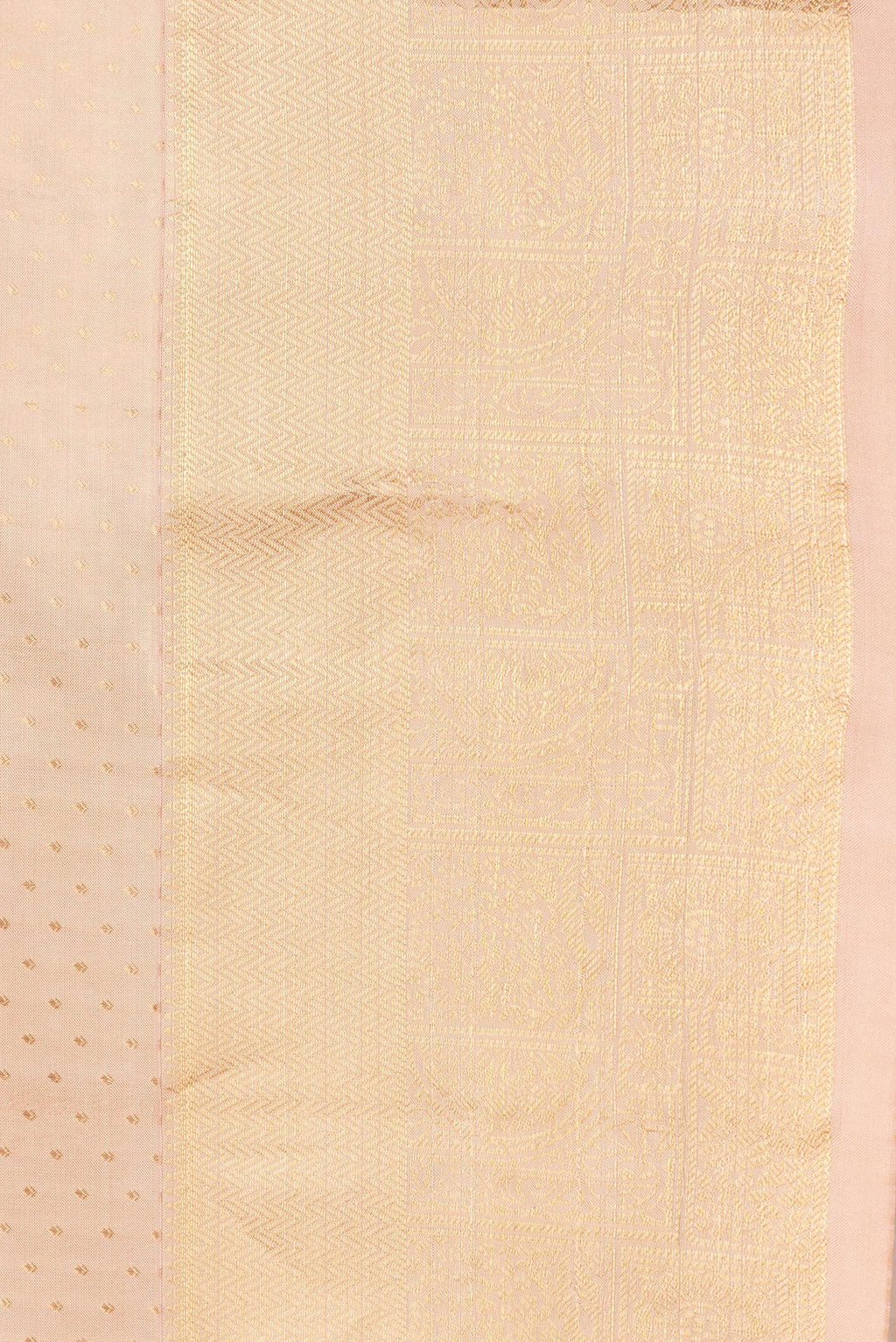 Border image of Caramel Dual Tone Kanchipuram Silk Saree with Zari Butta on the body and Zari Border. 
