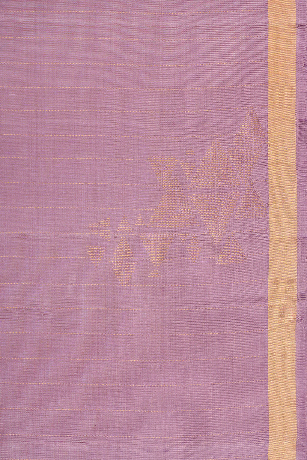 Border image of Lilac Dual Tone Soft Silk Saree with Zari Butta on the body and Zari Border. 