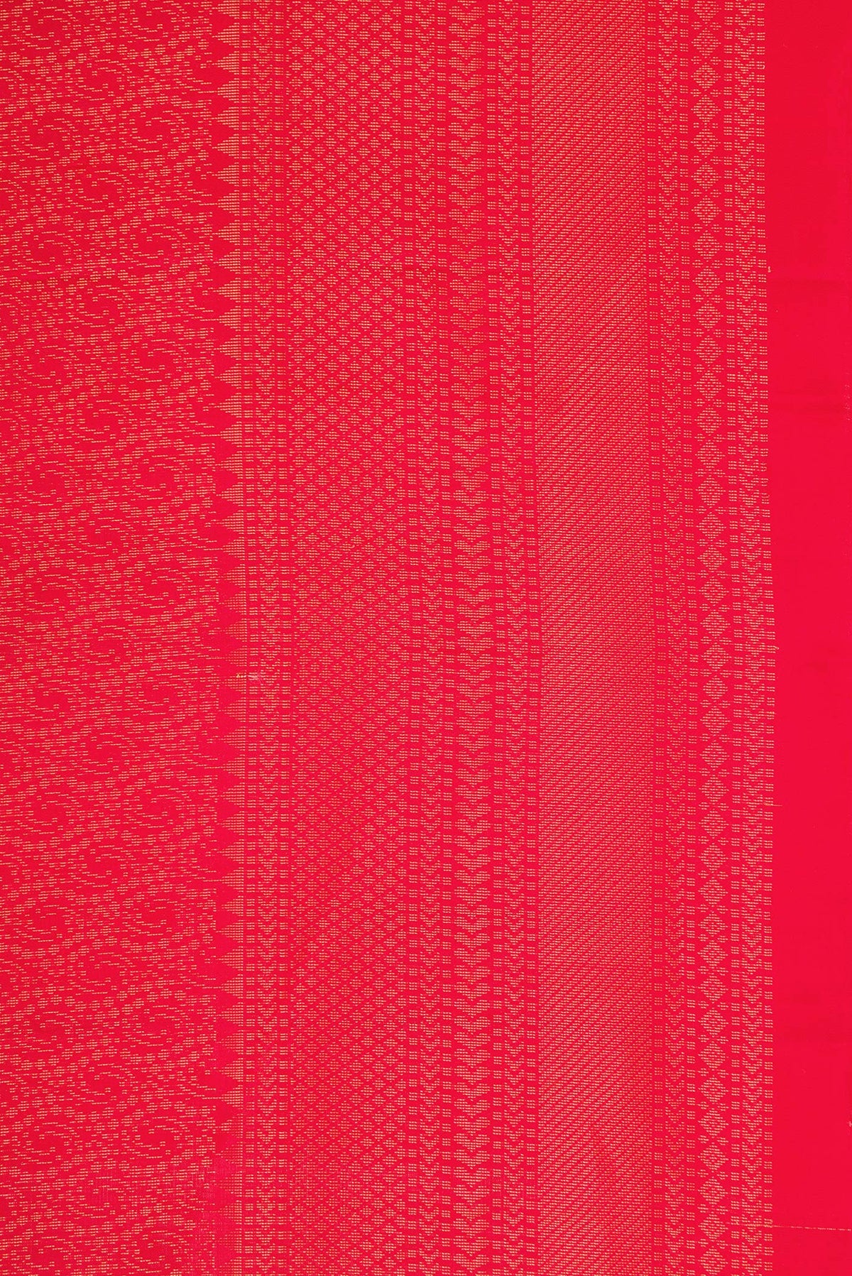 Border image of Red Dual Tone Soft Silk Saree with Zari Brocade on the body and Zari Border. 