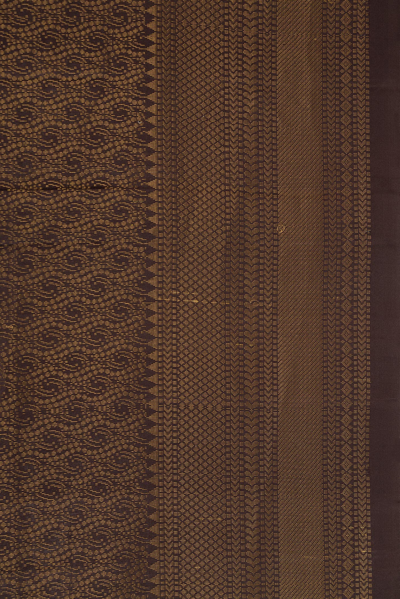 Border image of Coffee Brown Dual Tone Soft Silk Saree with Zari Brocade on the body and Zari Border. 