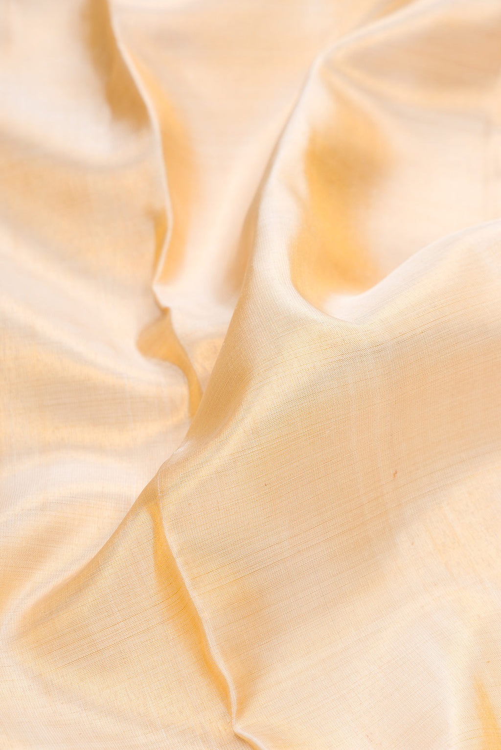 Gold Silk Dhoti With Angavastram (9X 5) Muzham with Plain Body and Zari Border