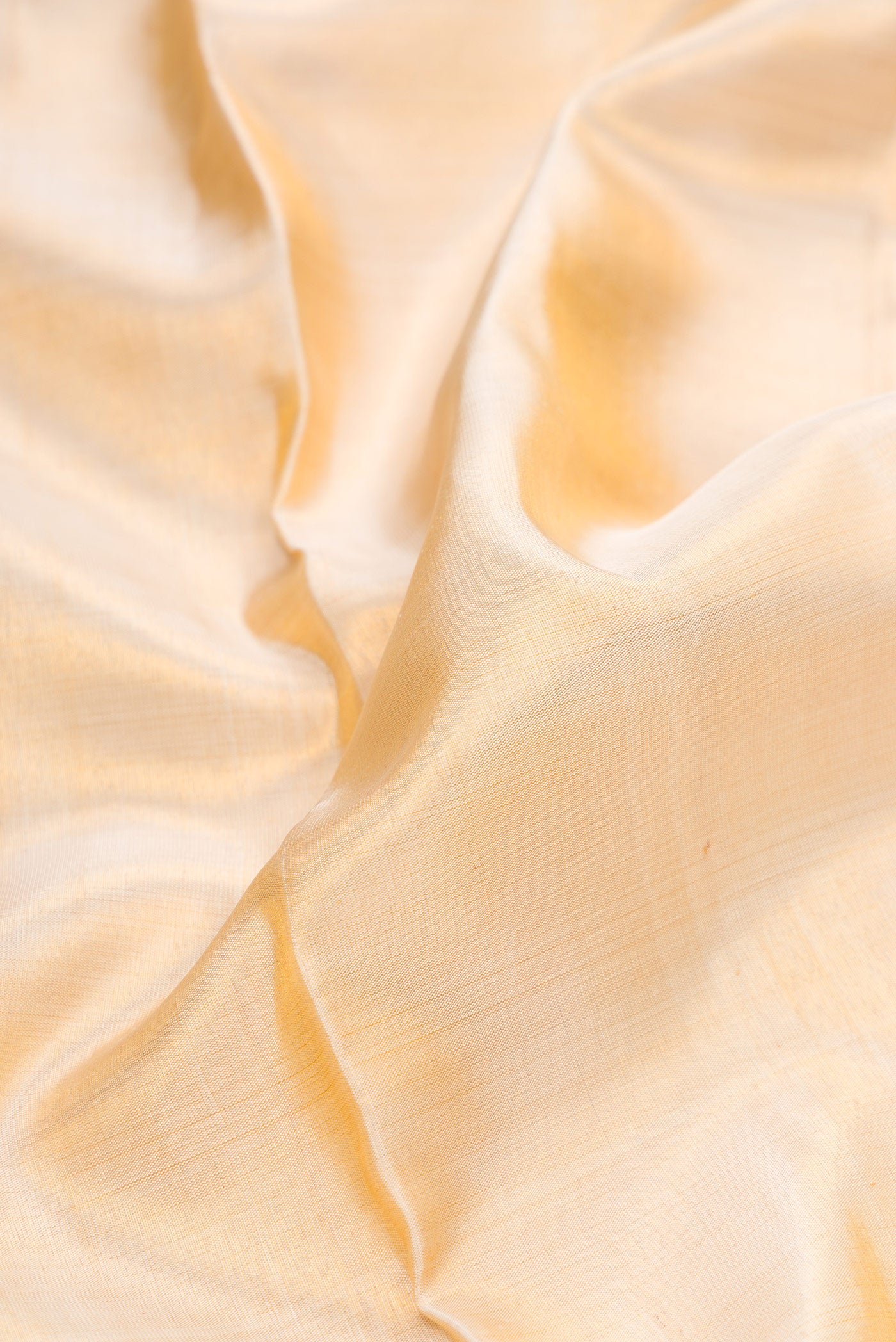 Gold Silk Dhoti With Angavastram (9X 5) Muzham with Plain Body and Zari Border