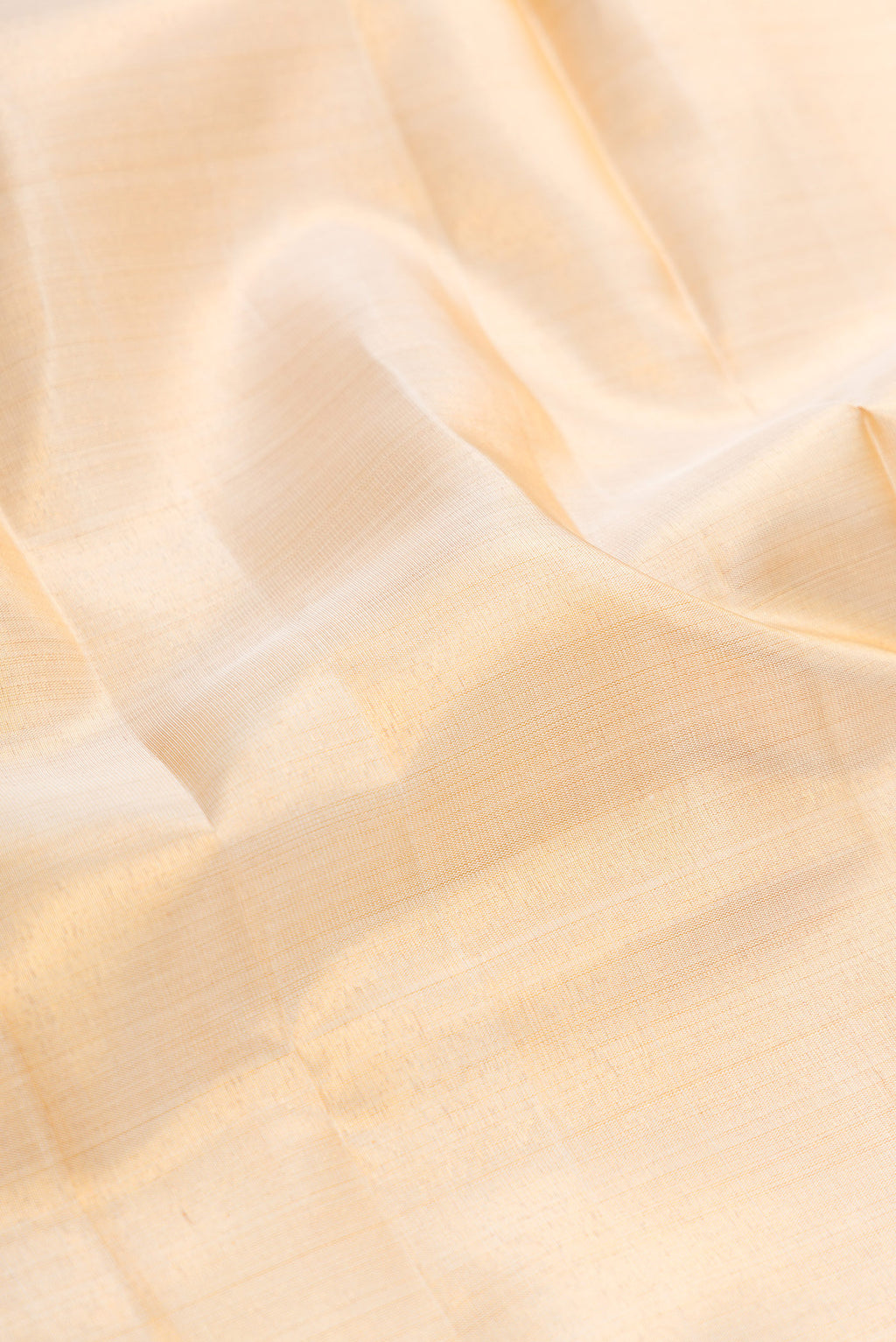 Gold Silk Dhoti With Angavastram (9X 5) Muzham with Plain Body and Zari Border