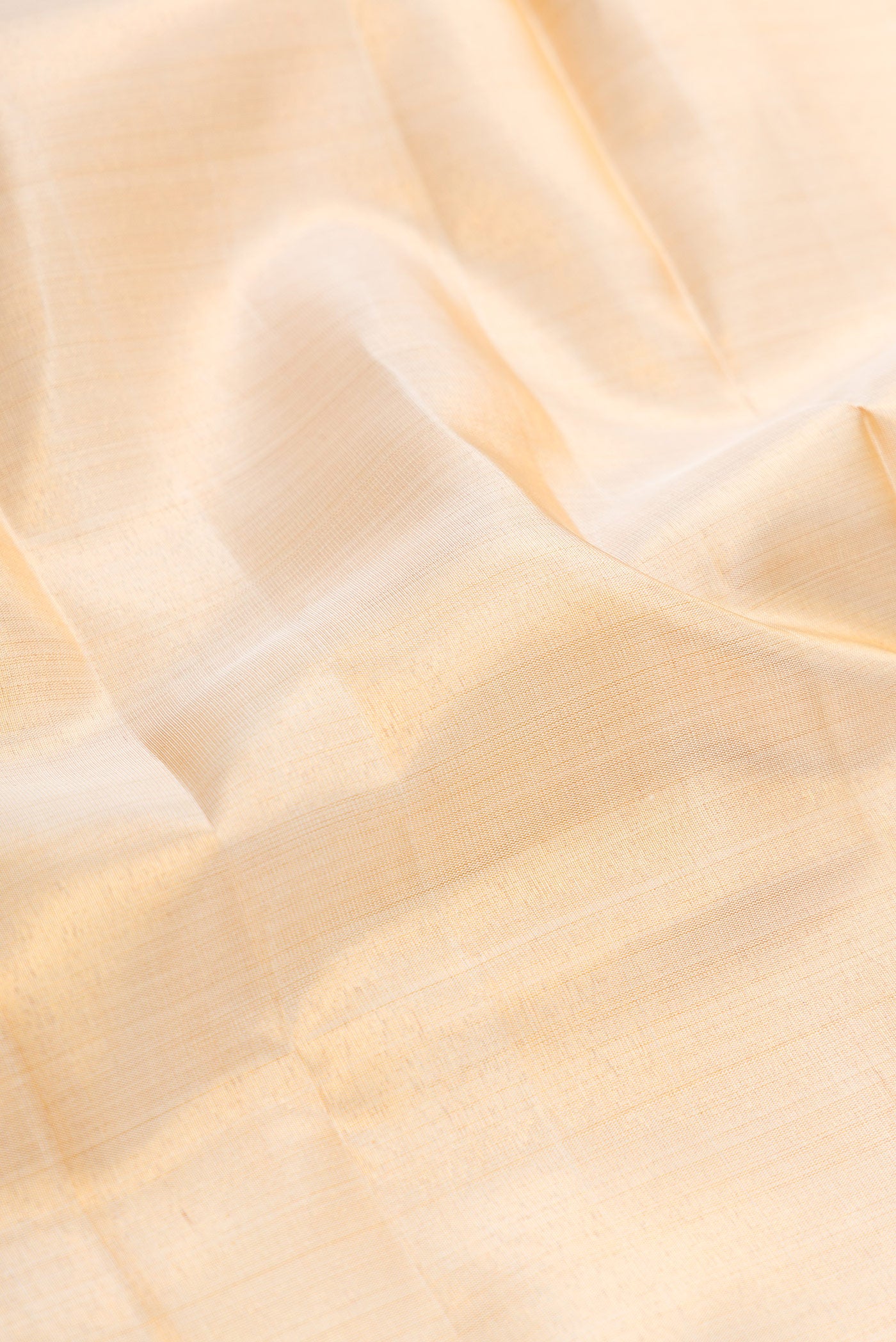 Gold Silk Dhoti With Angavastram (9X 5) Muzham with Plain Body and Zari Border