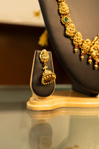Antique Lakshmi Necklace Set in 22 Kt