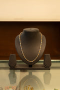 Dual Tone Rose Gold Link Silver Chain