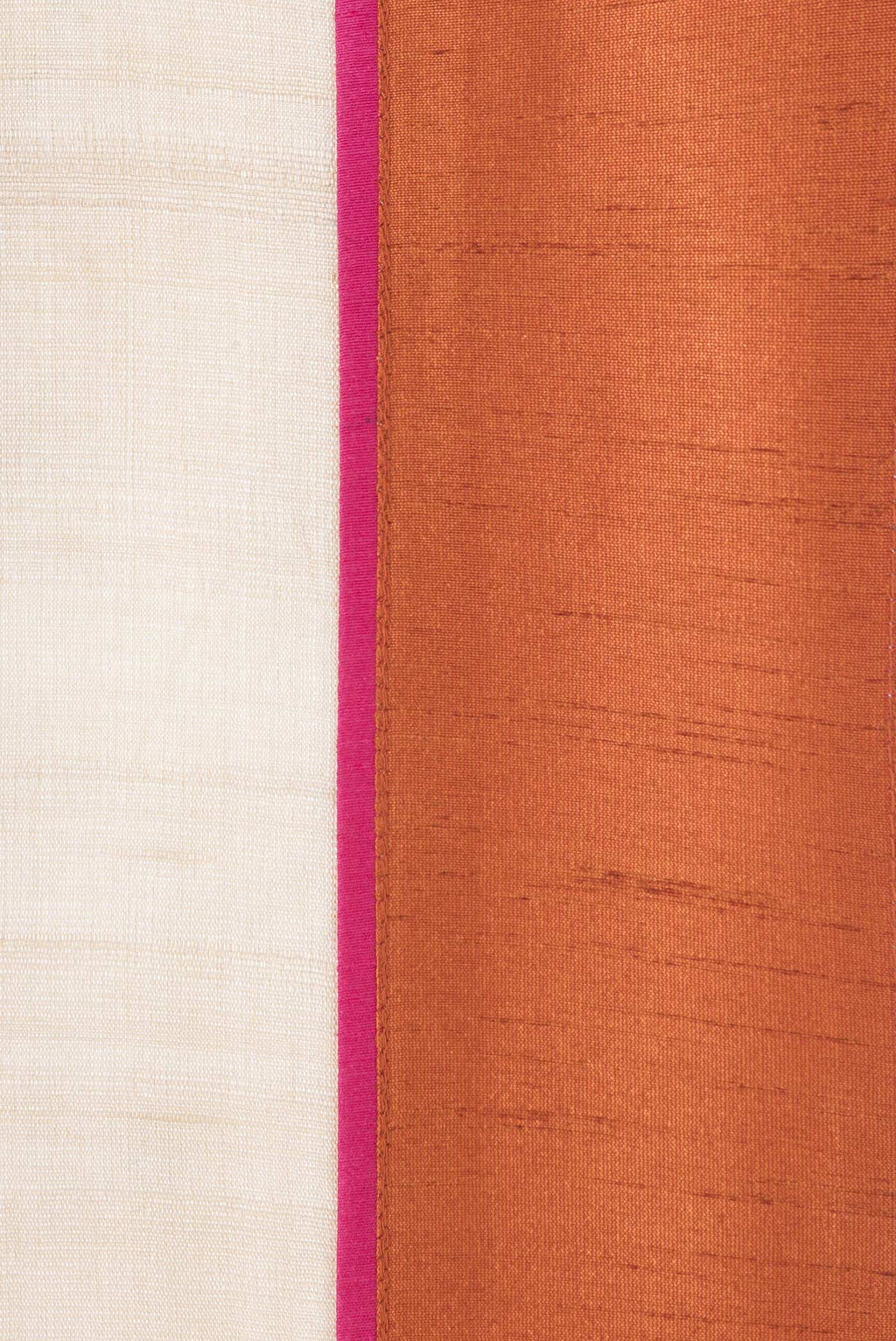 Border image of Beige Dual Tone Tussar Silk Saree with Embroidery on the body and Plain Border. 