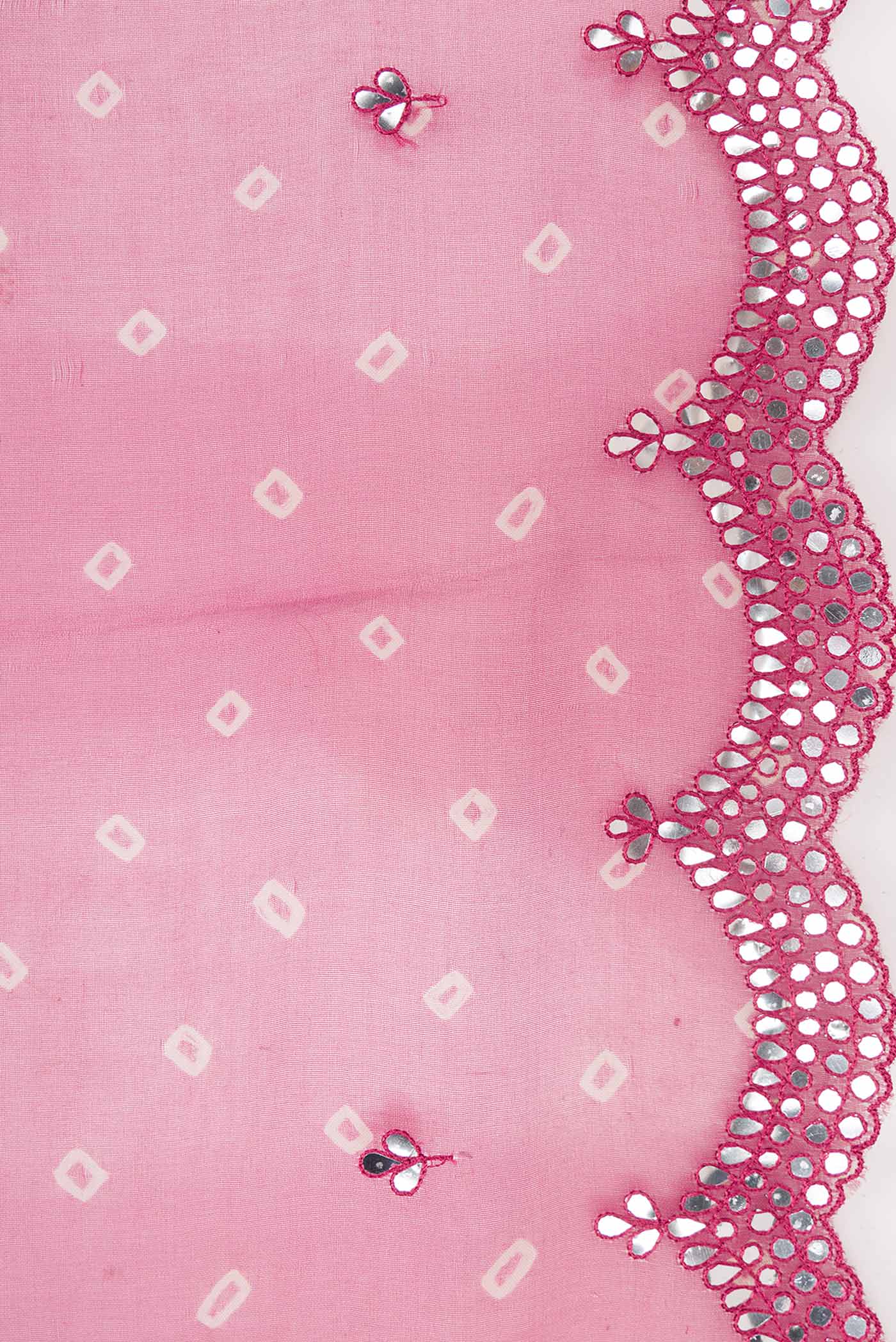 Border image of Maroon Dual Tone Organza Silk Saree with Embroidery on the body and Embroidery Border. 