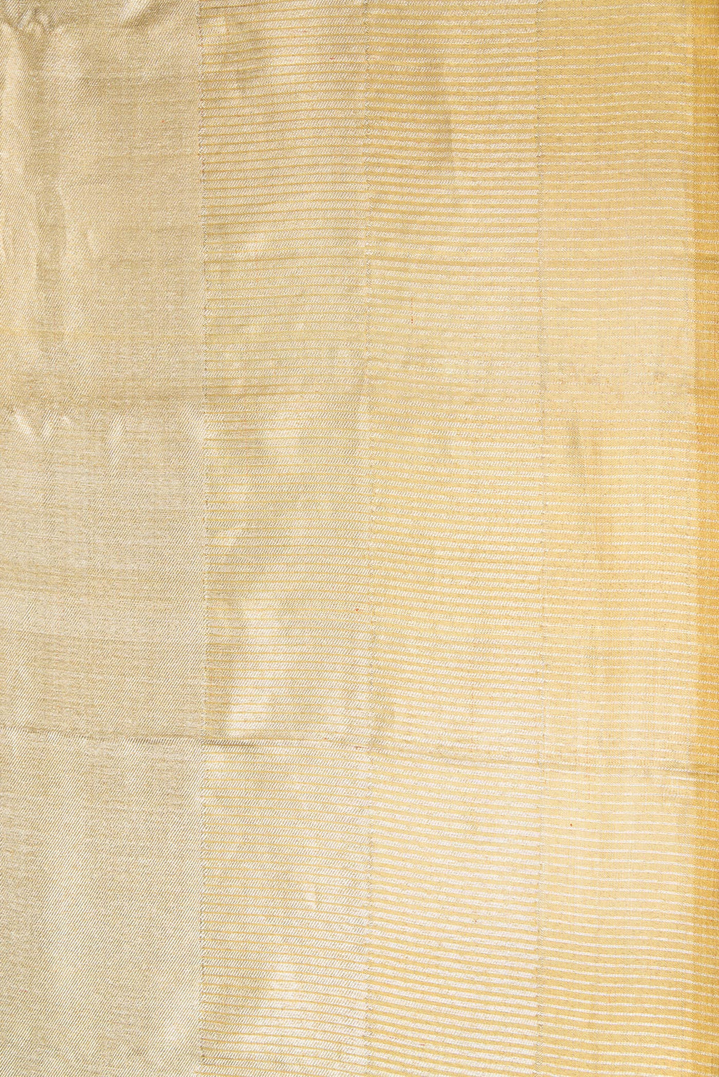 Border image of Gold Dual Tone Kanjivaram Tissue Silk Saree with Zari Brocade on the body and Zari Border. 