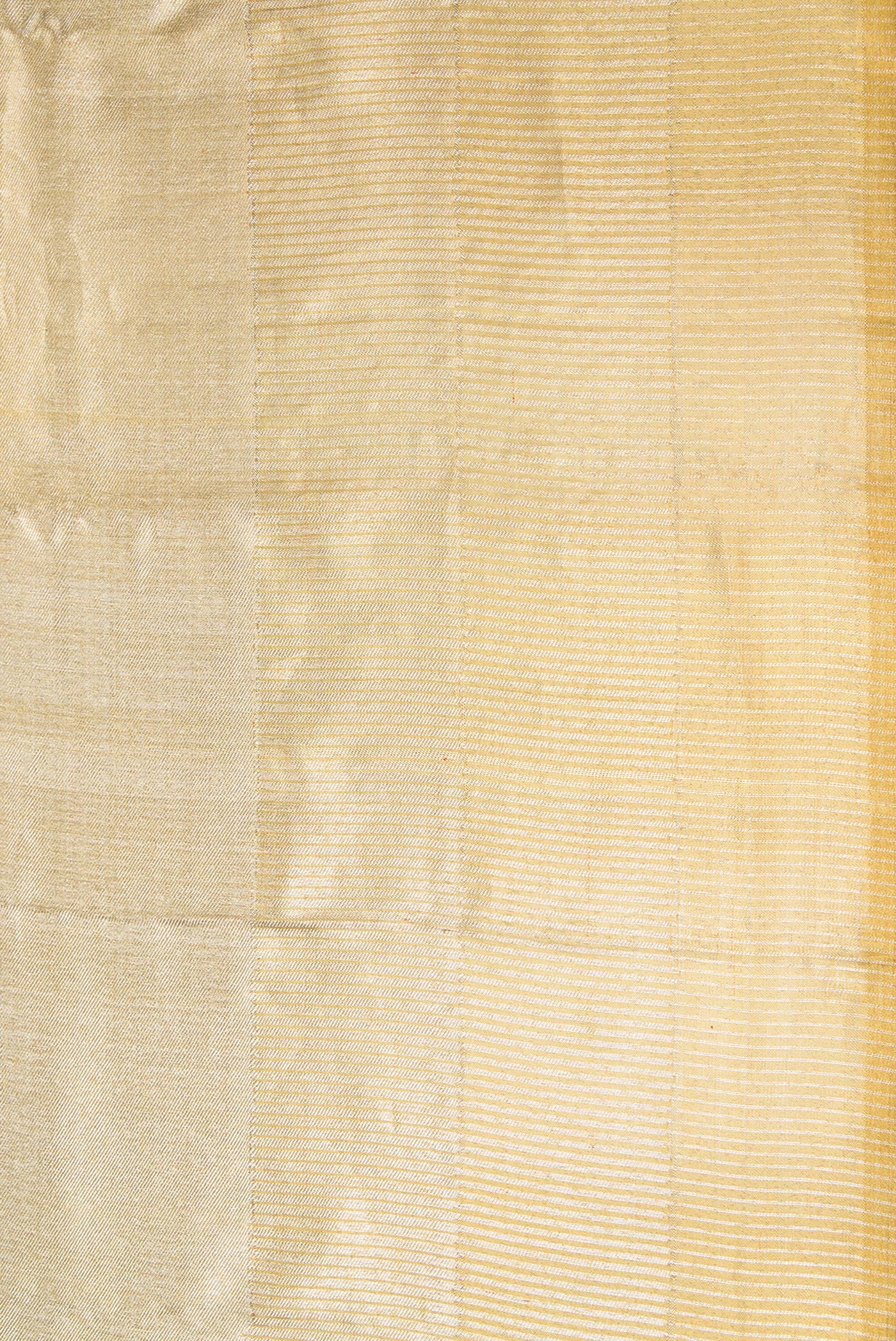 Border image of Gold Dual Tone Kanjivaram Tissue Silk Saree with Zari Brocade on the body and Zari Border. 