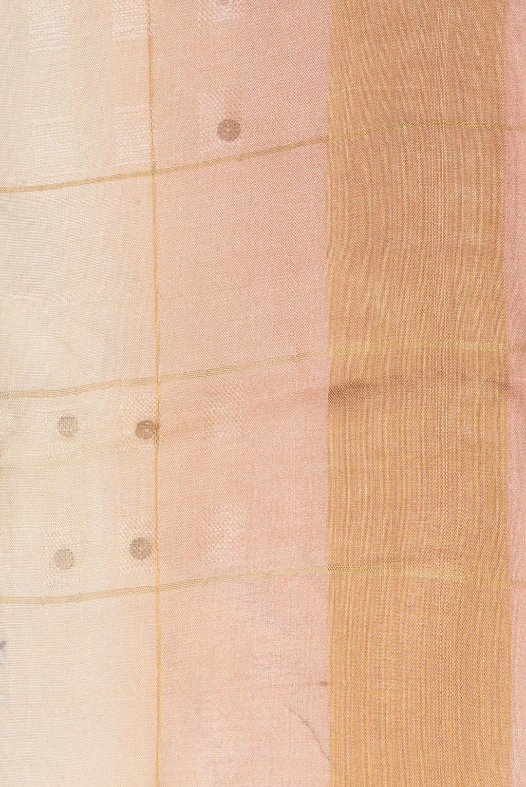 Border image of Maroon Dual Tone Tussar Silk Saree with Printed design on the body and Zari Border. 