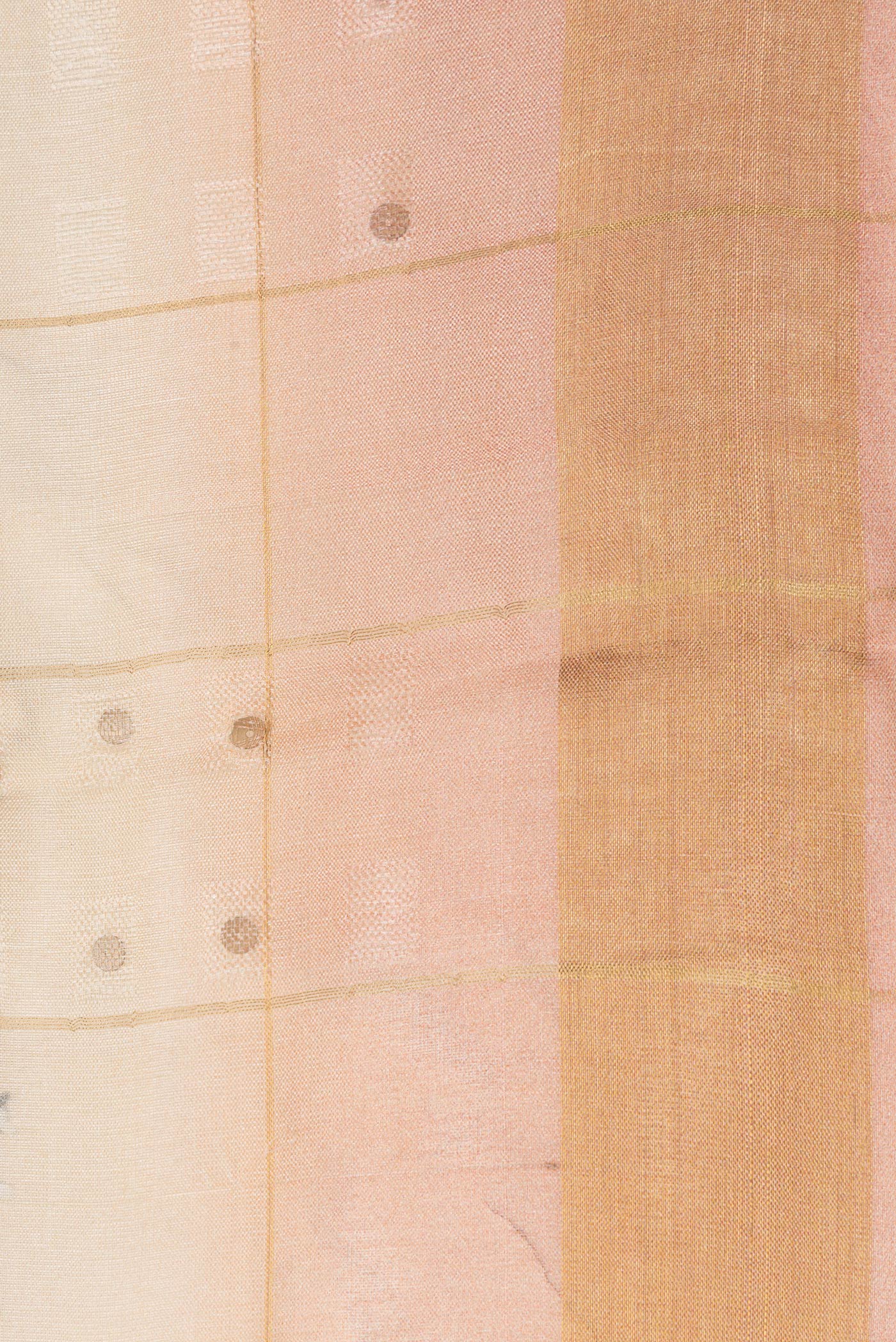 Border image of Maroon Dual Tone Tussar Silk Saree with Printed design on the body and Zari Border. 