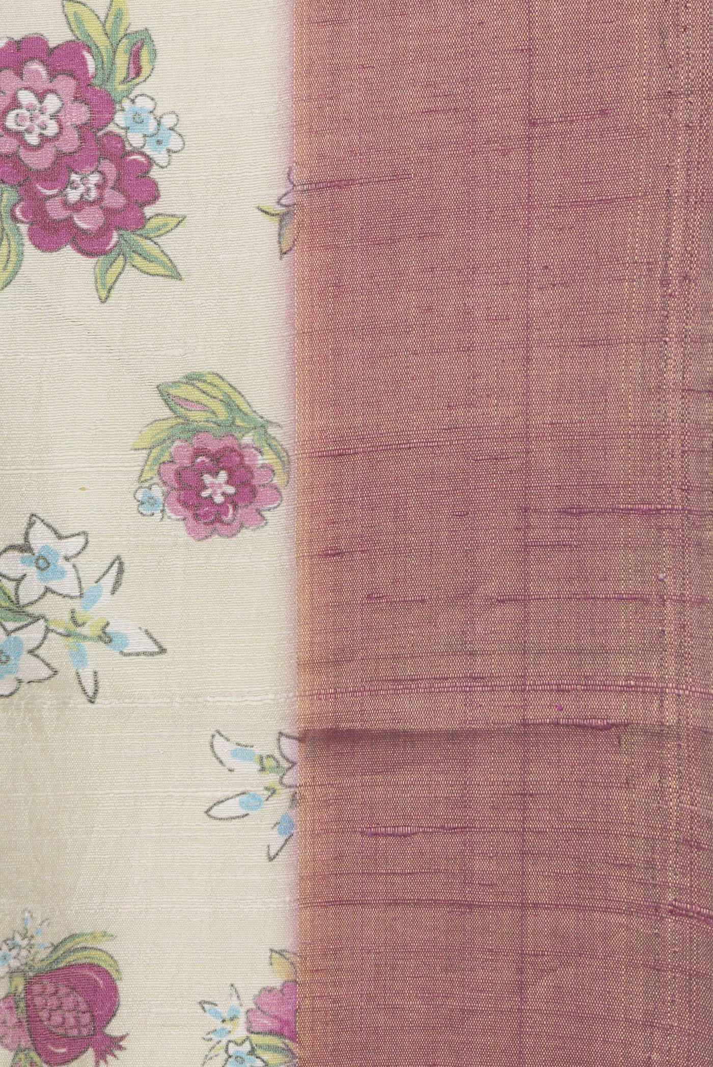 Border image of Pista Green Dual Tone Tussar Silk Saree with Printed design on the body and Zari Border. 