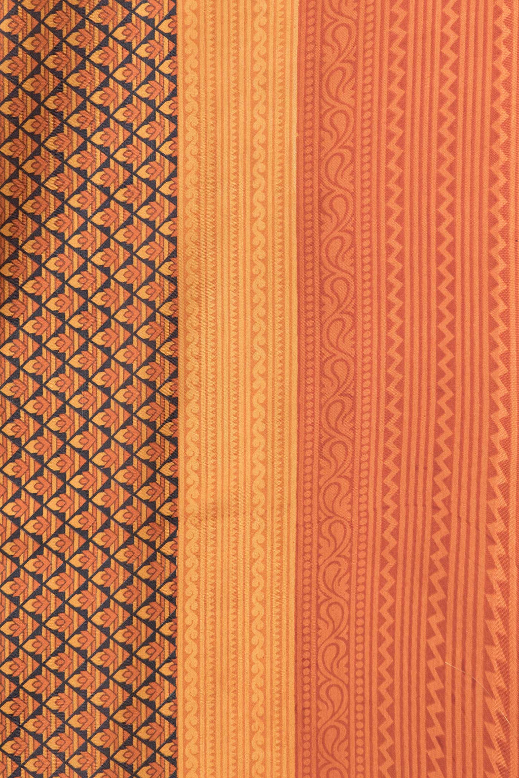 Border image of Black Dual Tone Printed Silk Saree with Printed design on the body and Printed Border. 