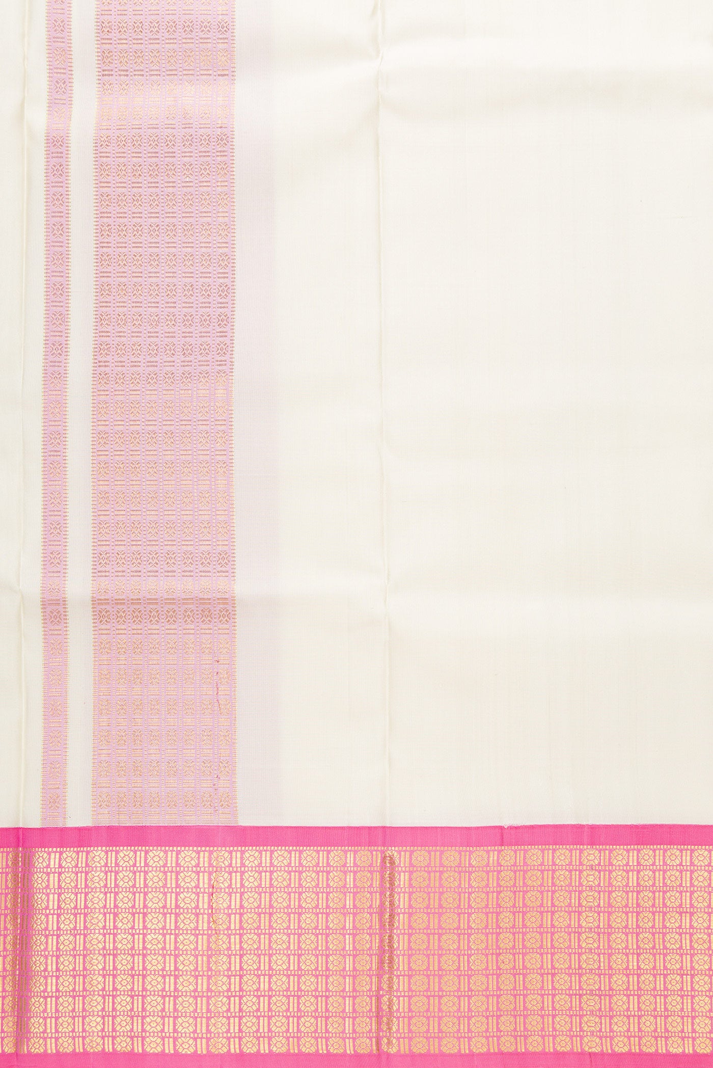 Sandal Silk Dhoti With Angavastram (9X 5) Muzham with Plain Body and Zari Border