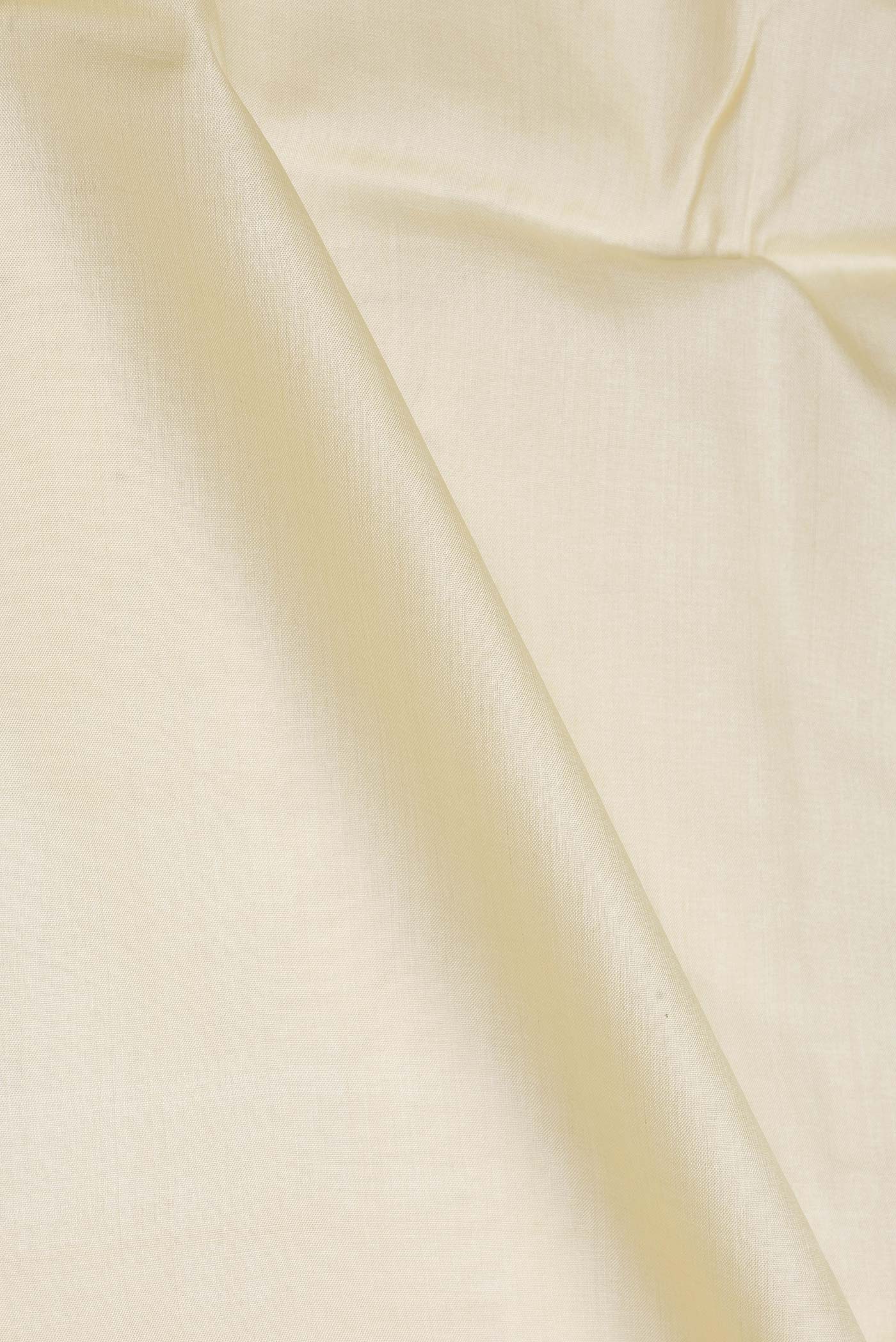 Close up of Sandal Dual Tone Tussar Silk Saree with Plain Body and Fancy Border displaying folds