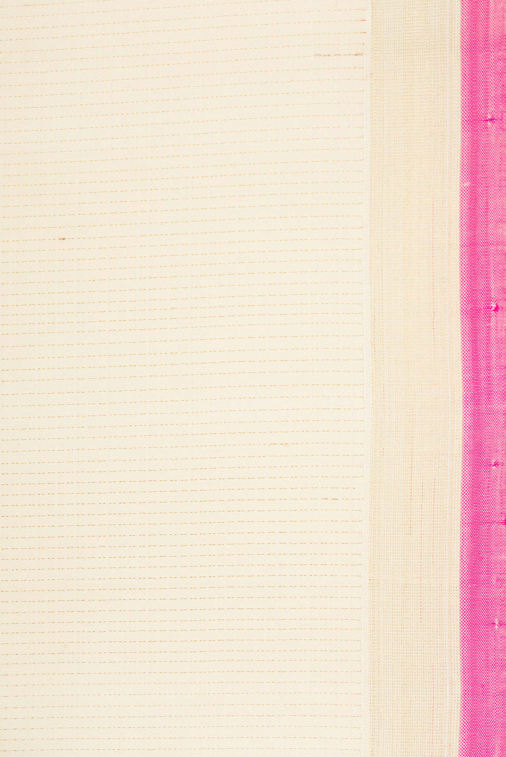 Border image of Sandal Dual Tone Kanchipuram Silk Saree with Stripes on the body and Thin Zari Line
