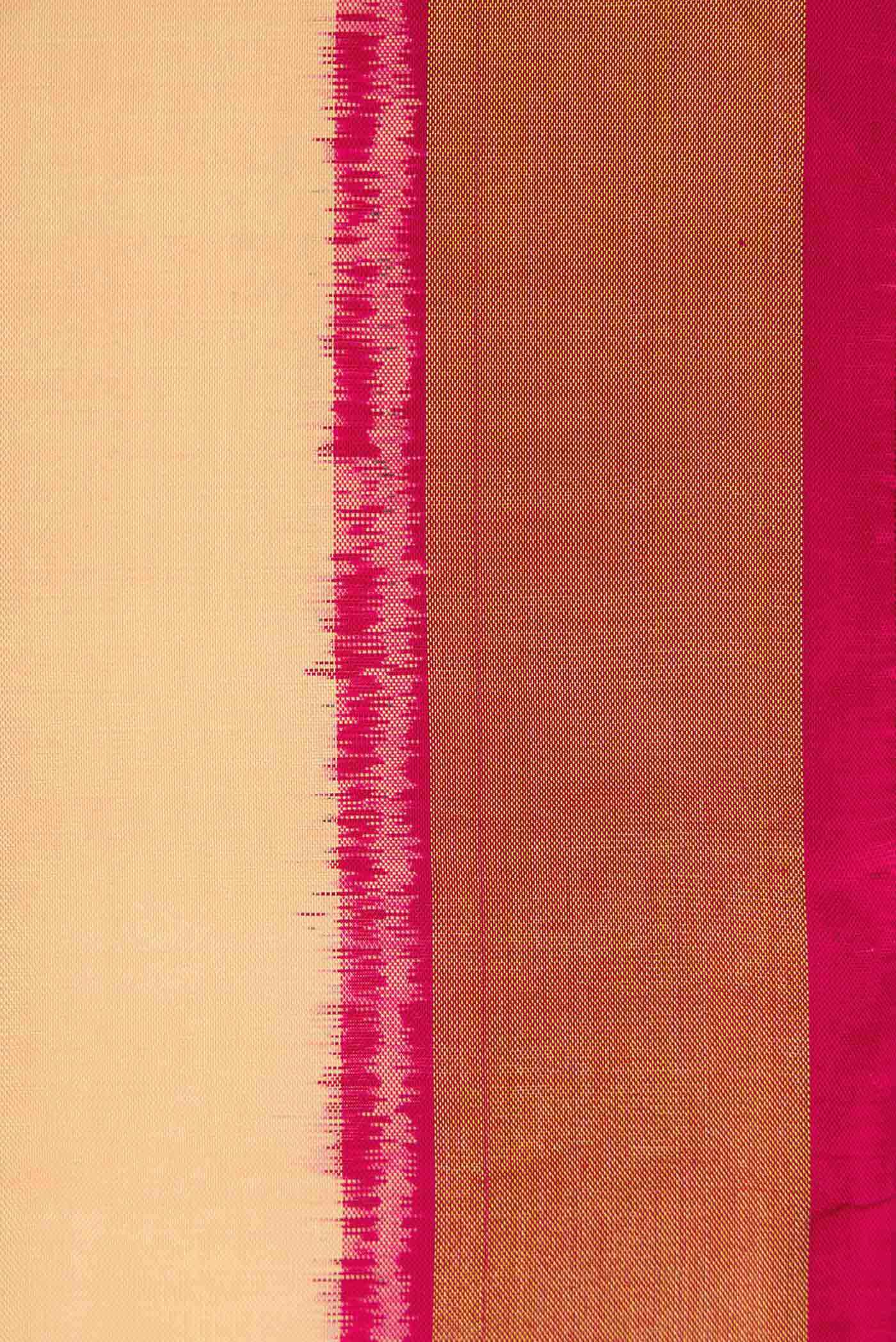 Border image of Sandal Dual Tone Rajkot Patola Silk Saree with Plain Body and Zari Border