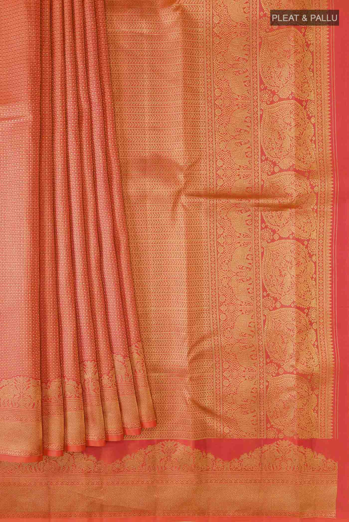 pleats pallu