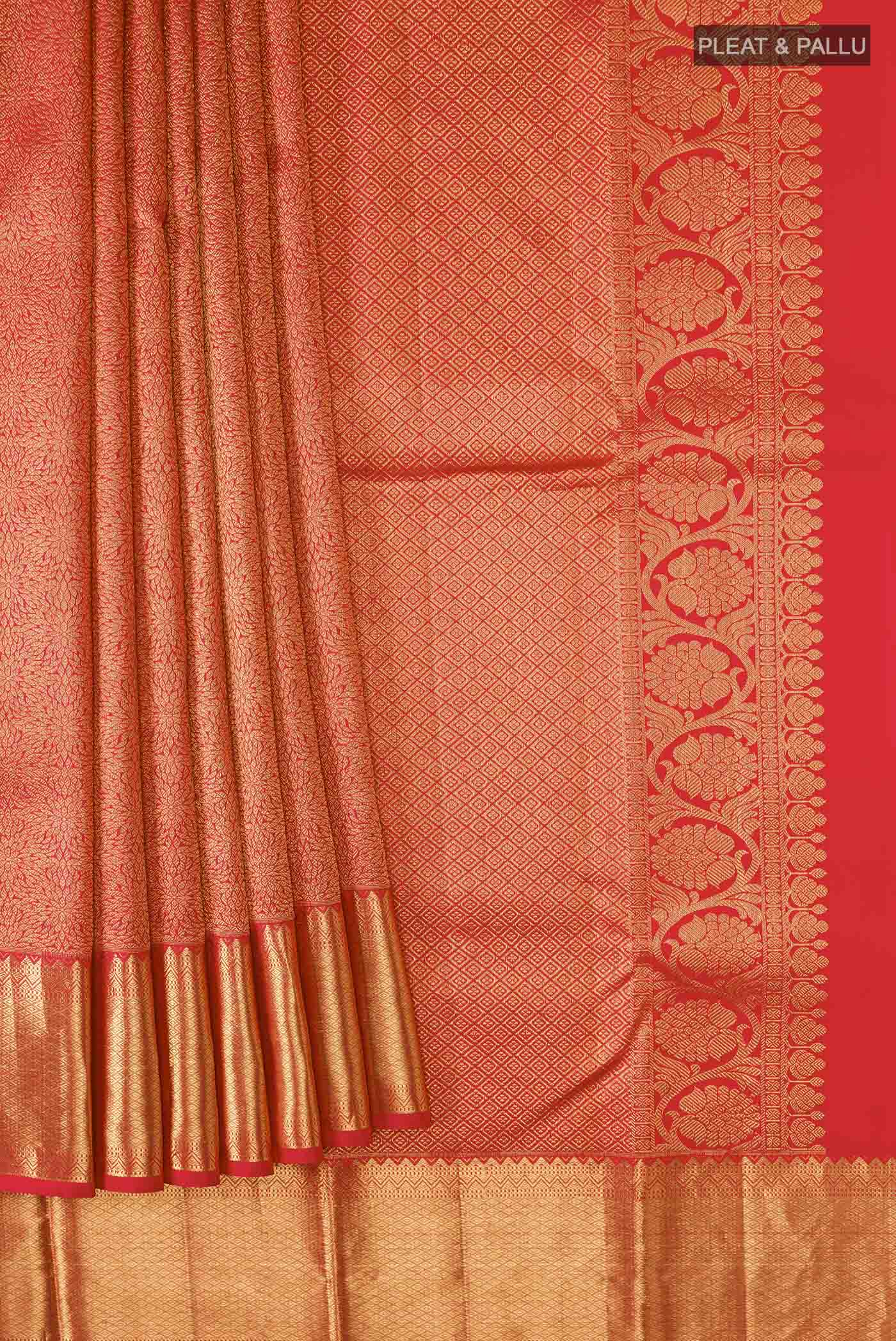 pleats pallu