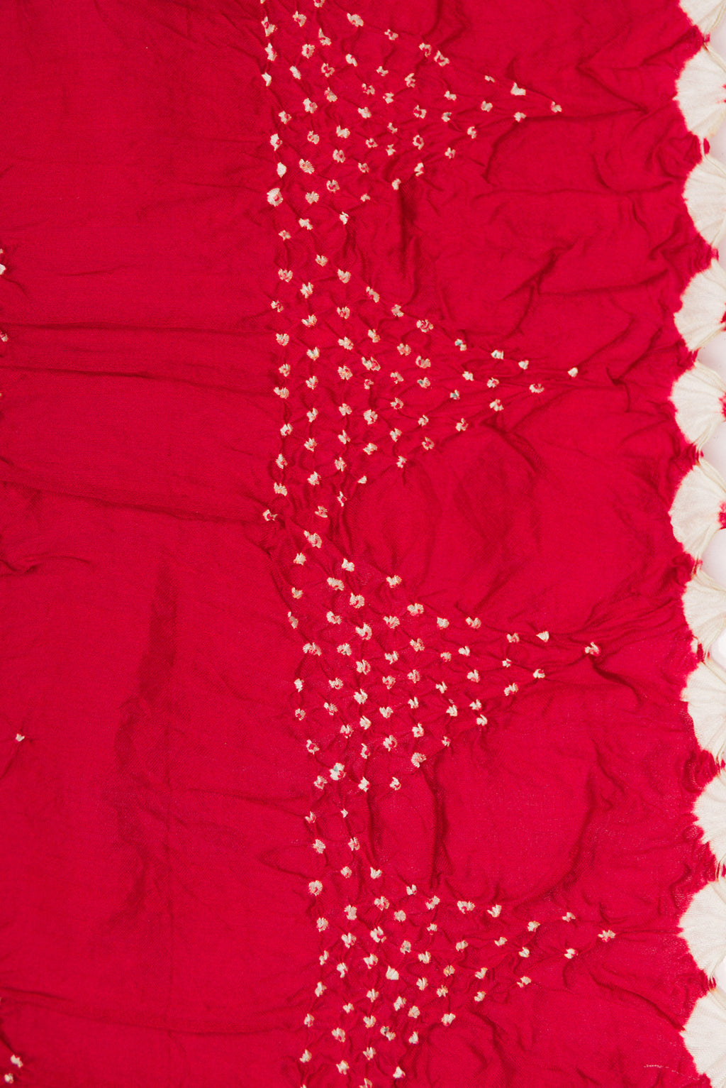Border image of Maroon Dual Tone Bandhani Silk Saree with Bandhani Print on the body and Printed Border. 