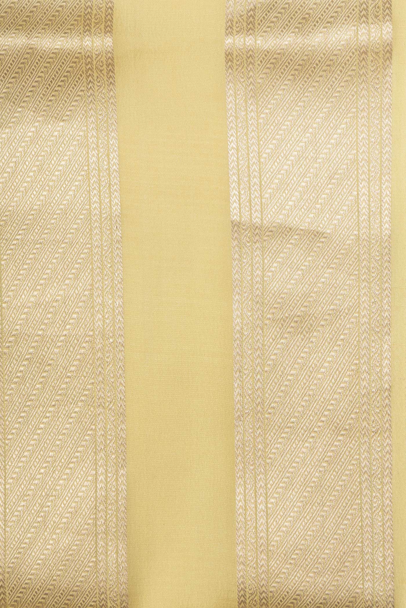 Border image of Sandal Dual Tone Mysore Silk Saree with Zari Brocade on the body and Zari Border. 