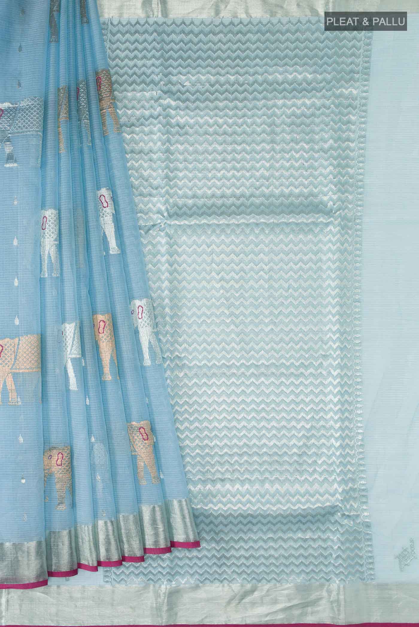 pleats pallu