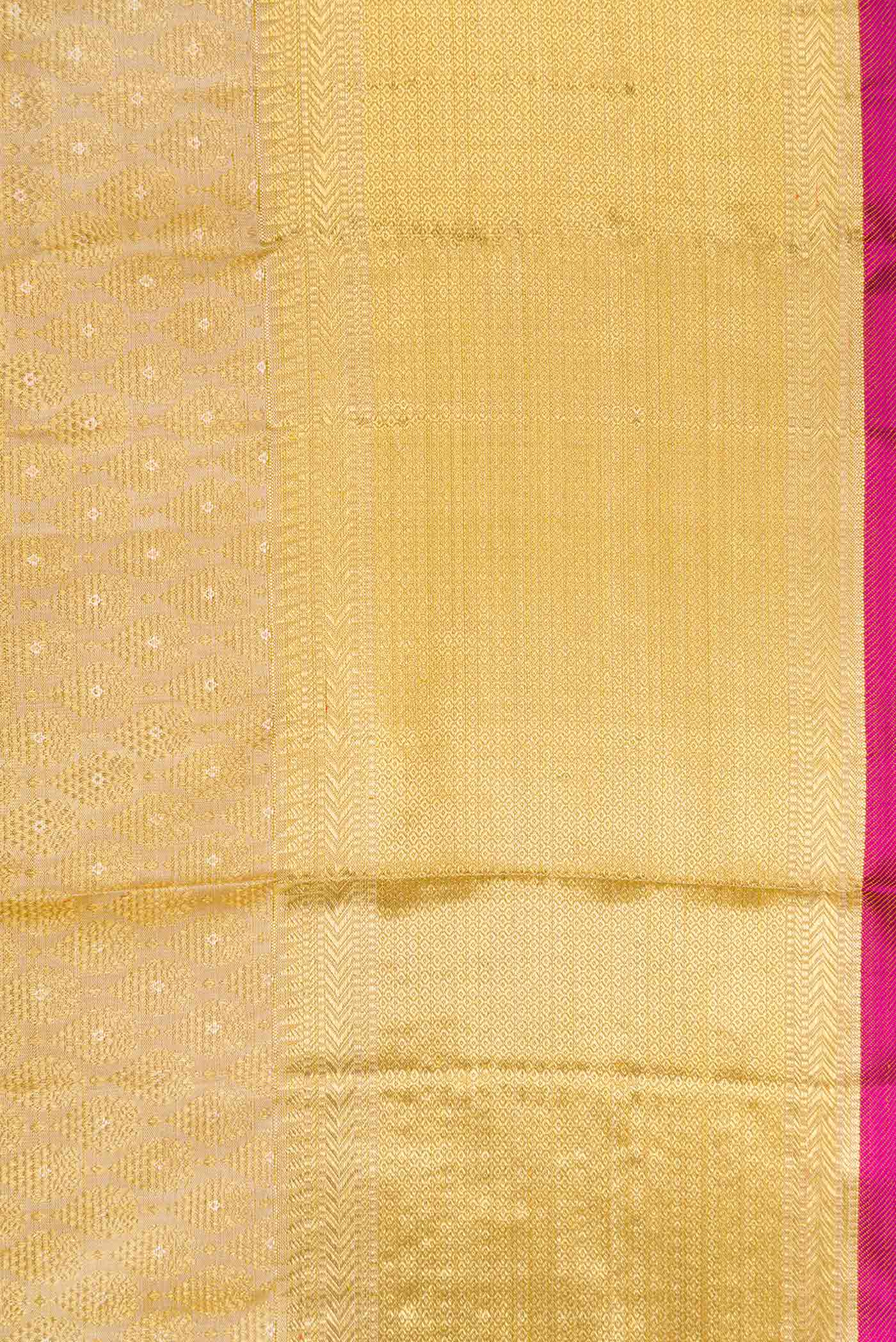 Border image of Beige Dual Tone Kanchipuram Silk Saree with Zari Brocade on the body and Zari Border