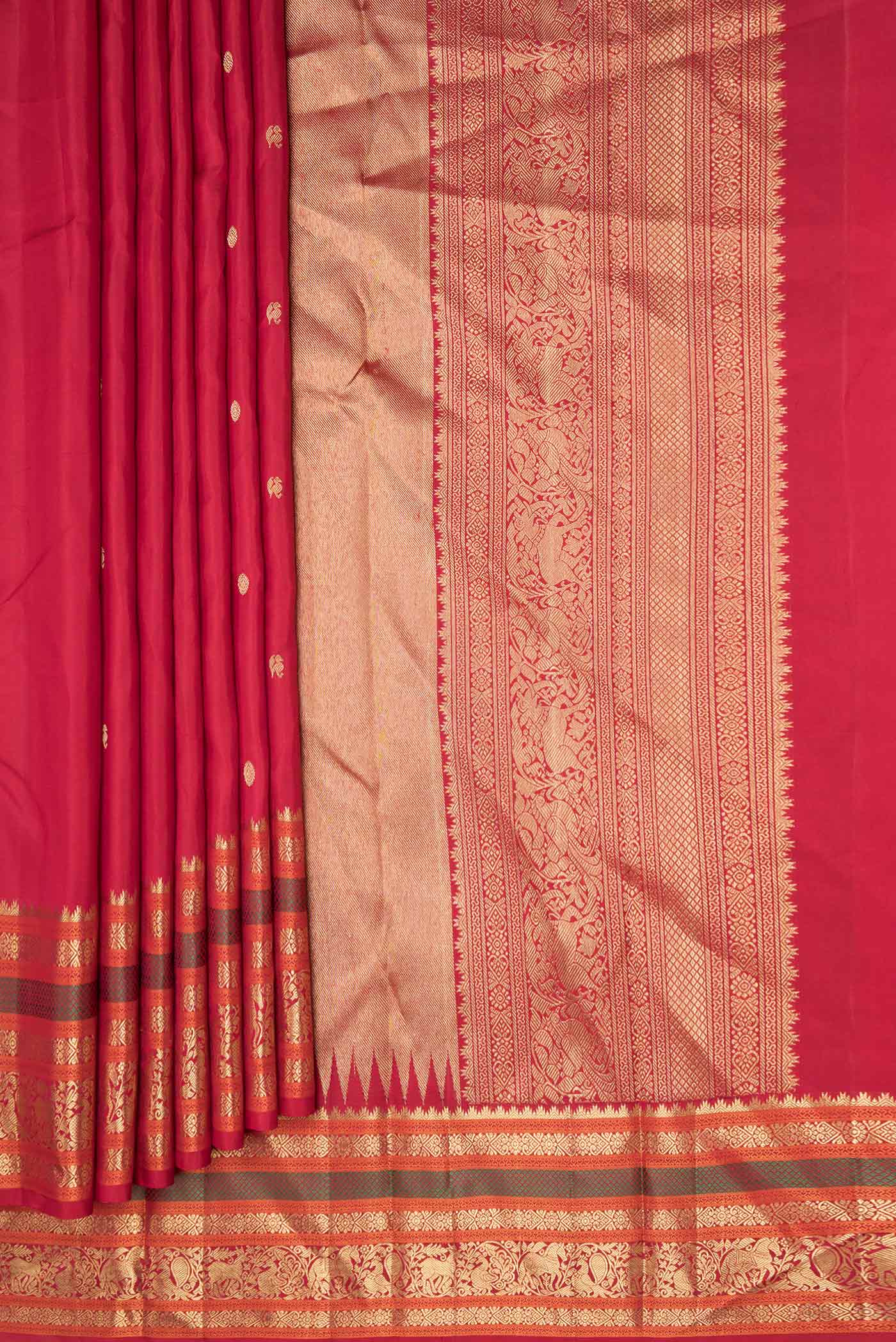 pleats pallu