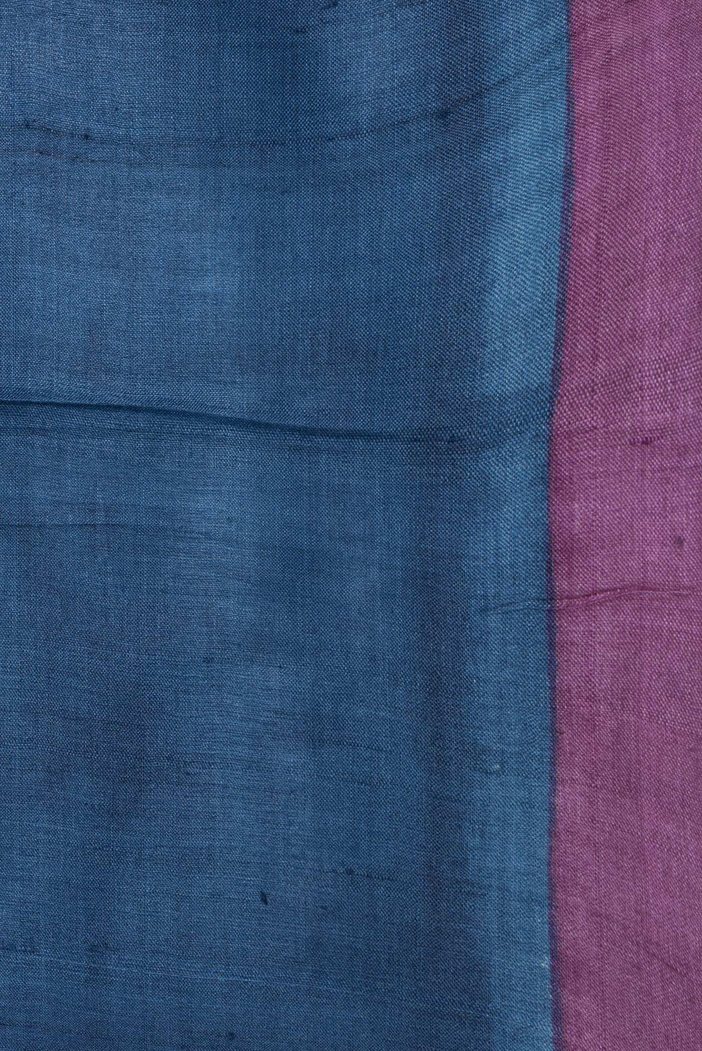 Border image of Maroon Dual Tone Tussar Silk Saree with Printed design on the body and Without Border. 