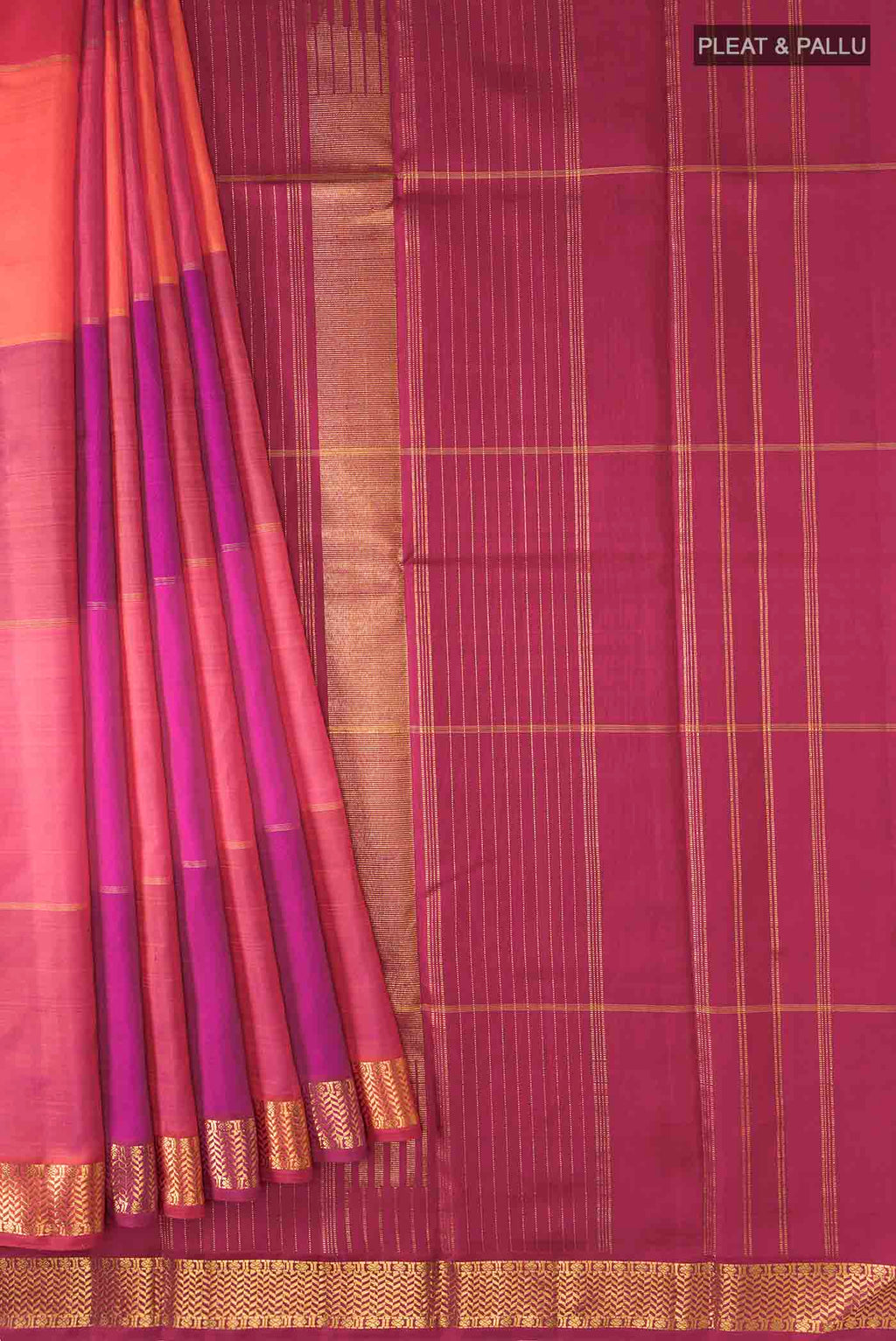 pleats pallu