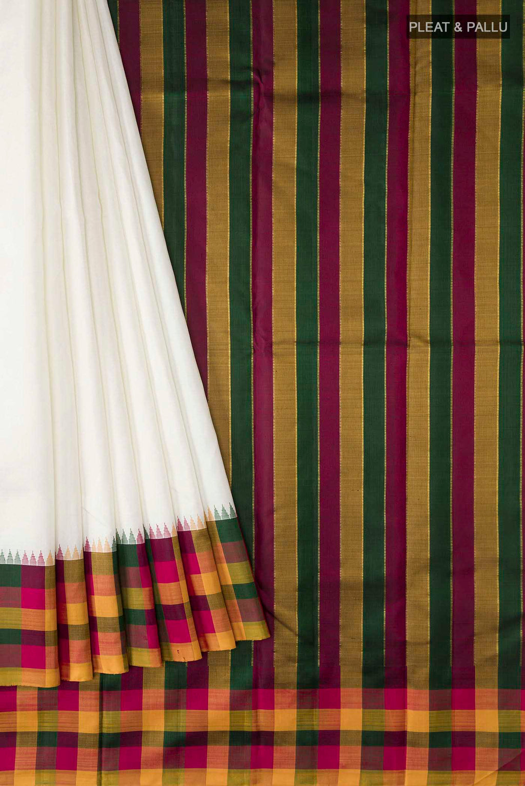 pleats pallu