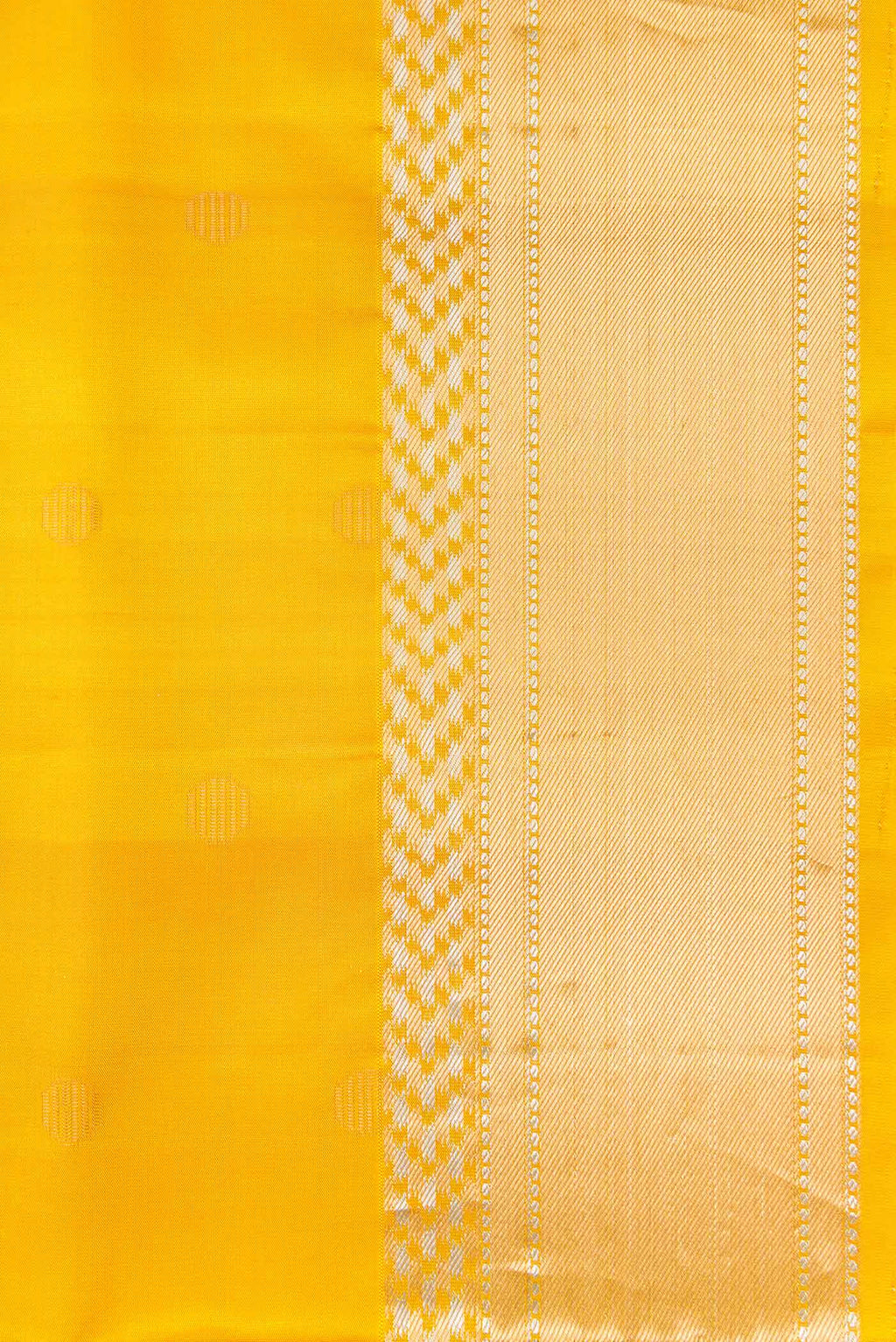 Border image of Mustard Dual Tone Soft Silk Saree with Zari Butta on the body and Zari Border. 