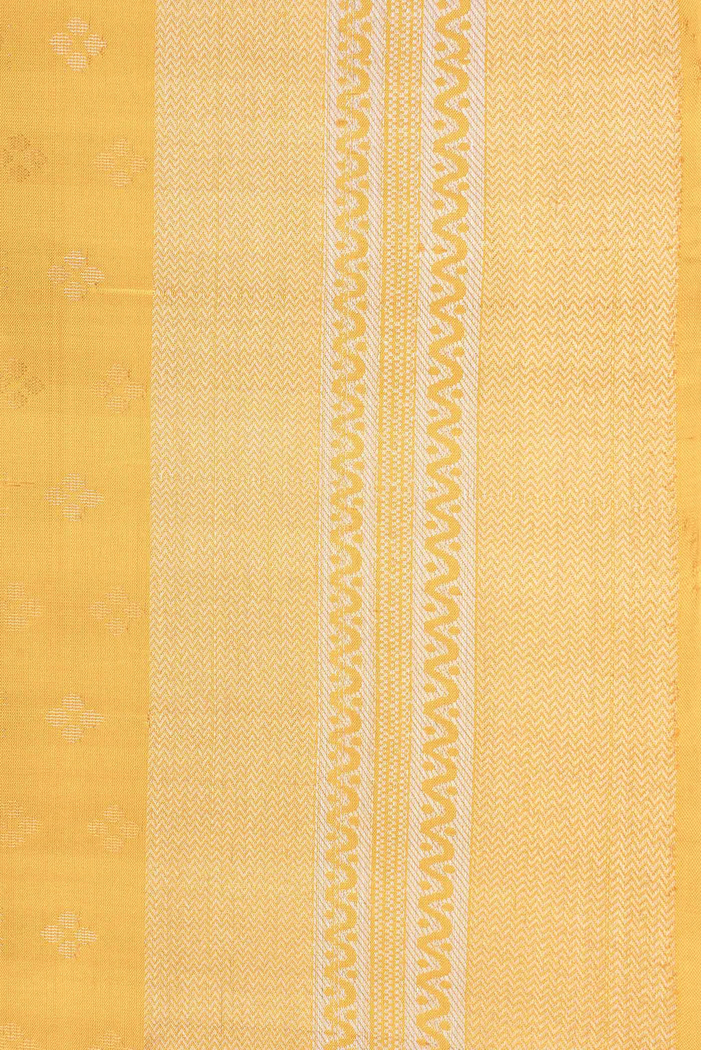 Border image of Mustard Dual Tone Soft Silk Saree with Zari Butta on the body and Zari Border. 