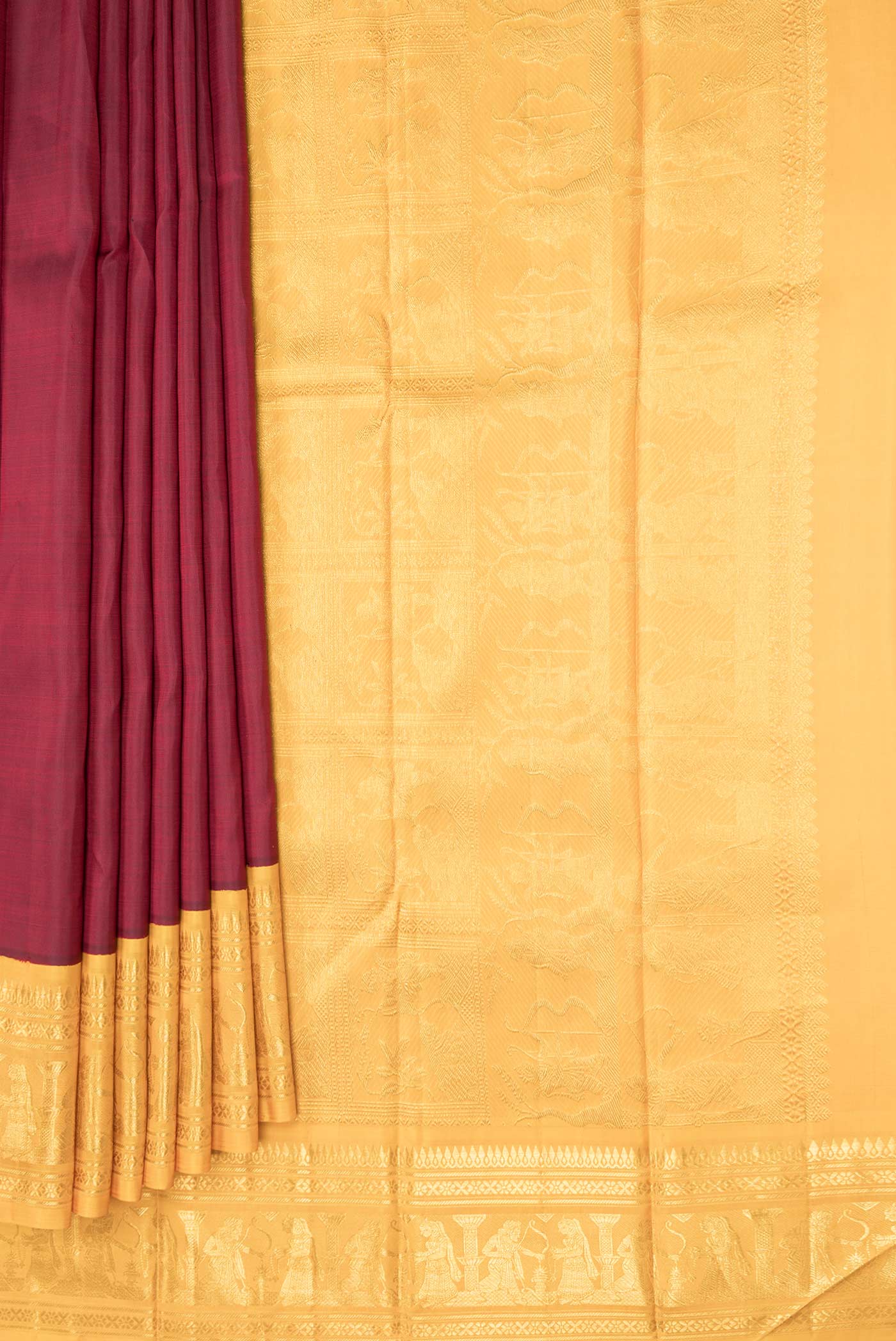 pleats pallu