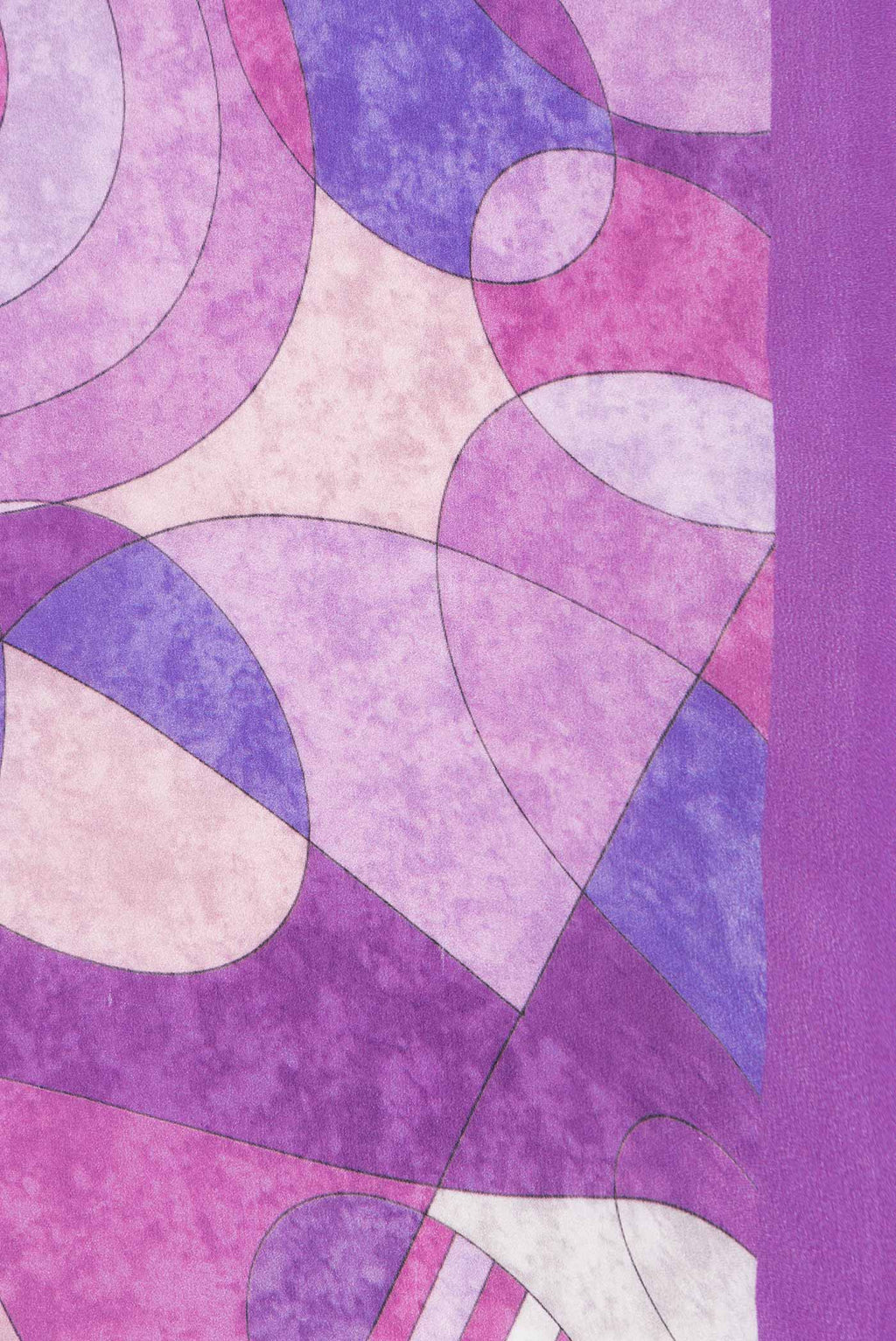 Border image of Lavender Dual Tone Mysore Crepe Saree with Printed design on the body and Printed Border